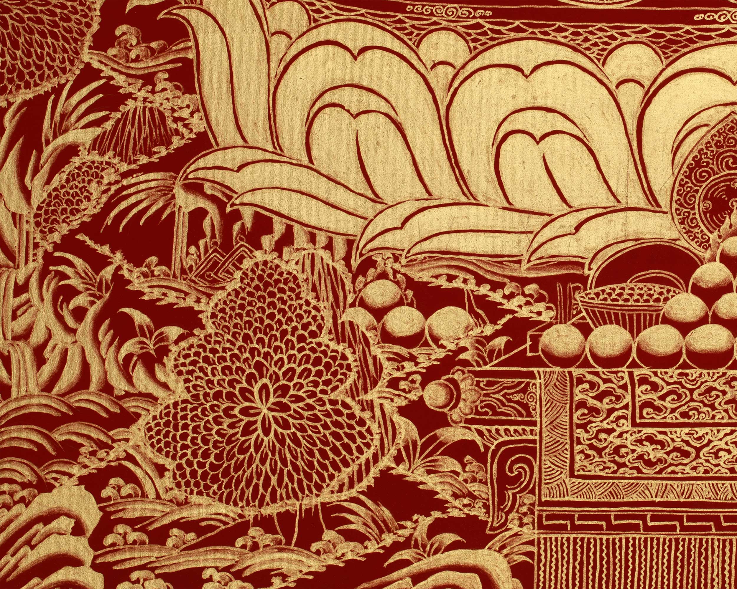 Red Amida Buddha Thangka | Lord of the Western Pure Land and Infinite Light