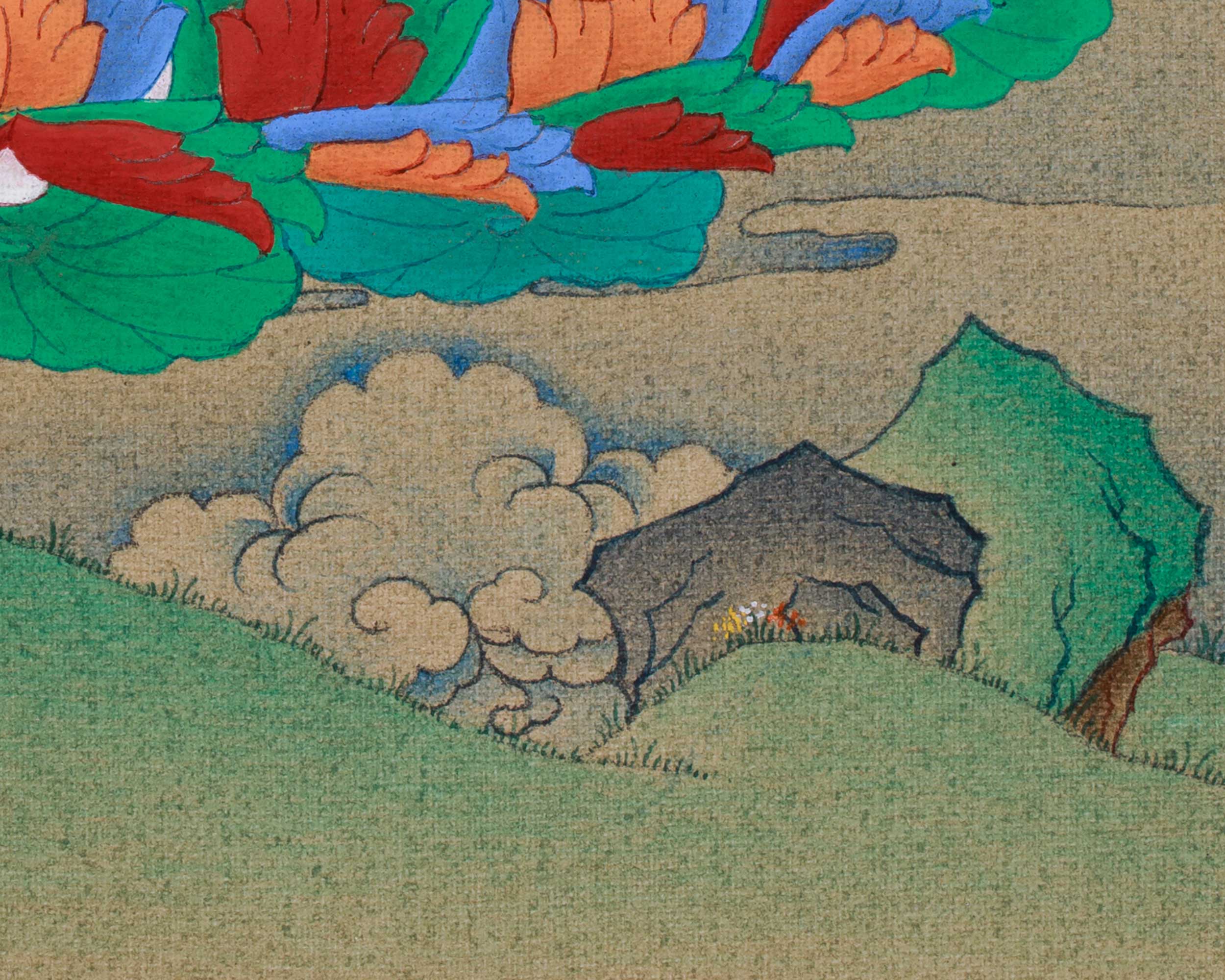 Thangka of Padmasambhava, Second Buddha | The Lotus-Born Master