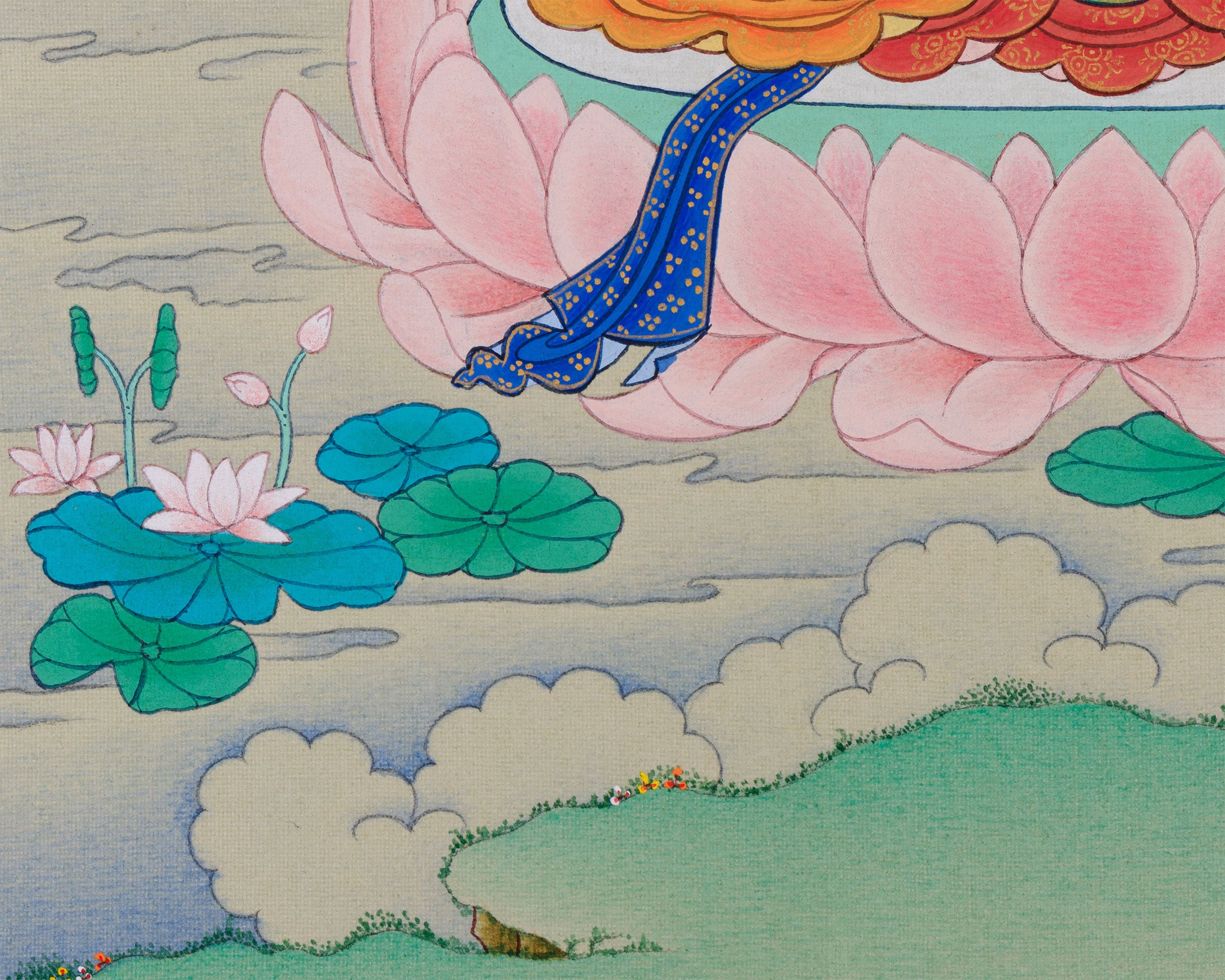 Amitayus Buddha Painting | Timeless Artwork for Health, Longevity, and Spiritual Growth