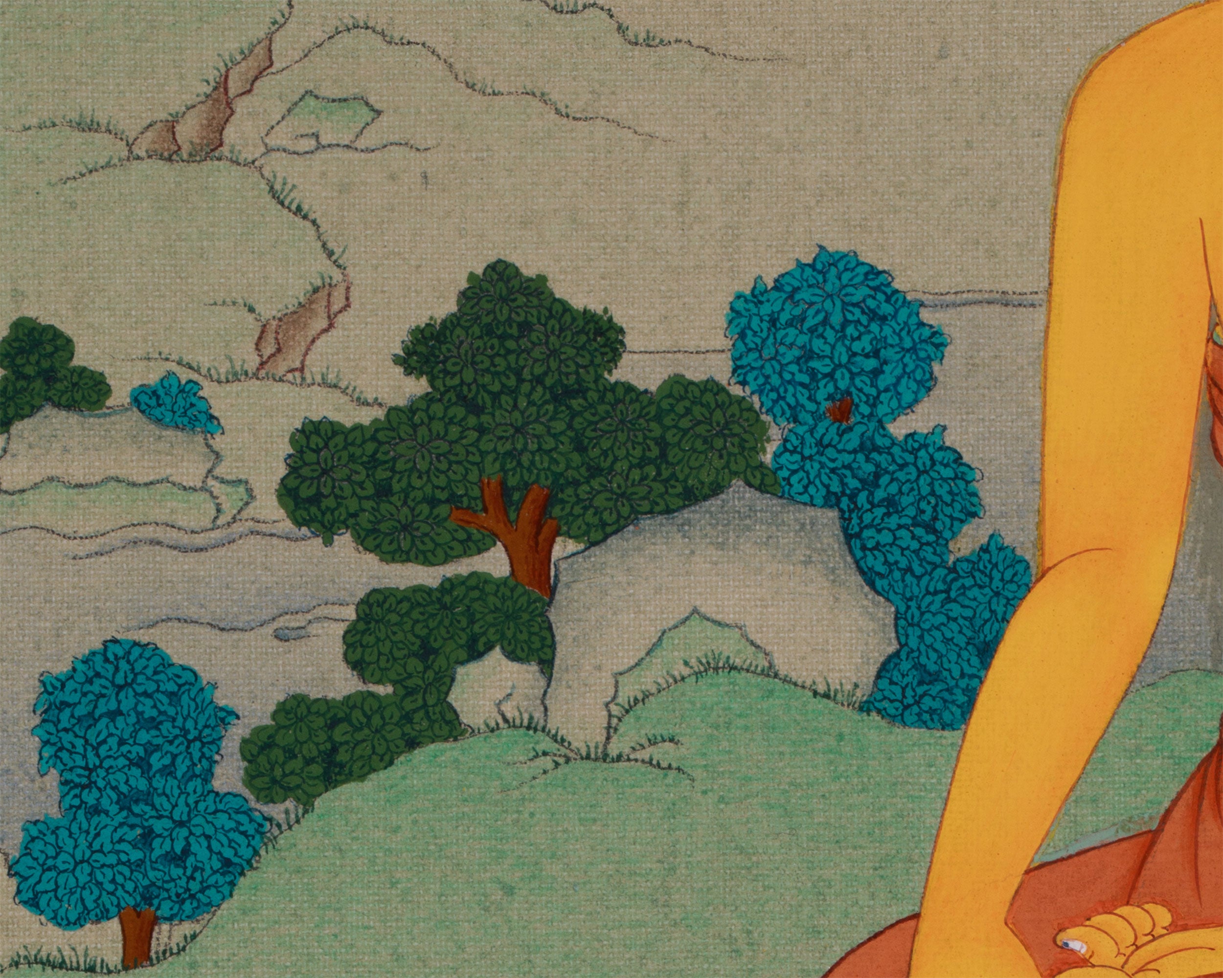 Dharma Teacher Shakyamuni Buddha Painting | Embodiment of Enlightenment