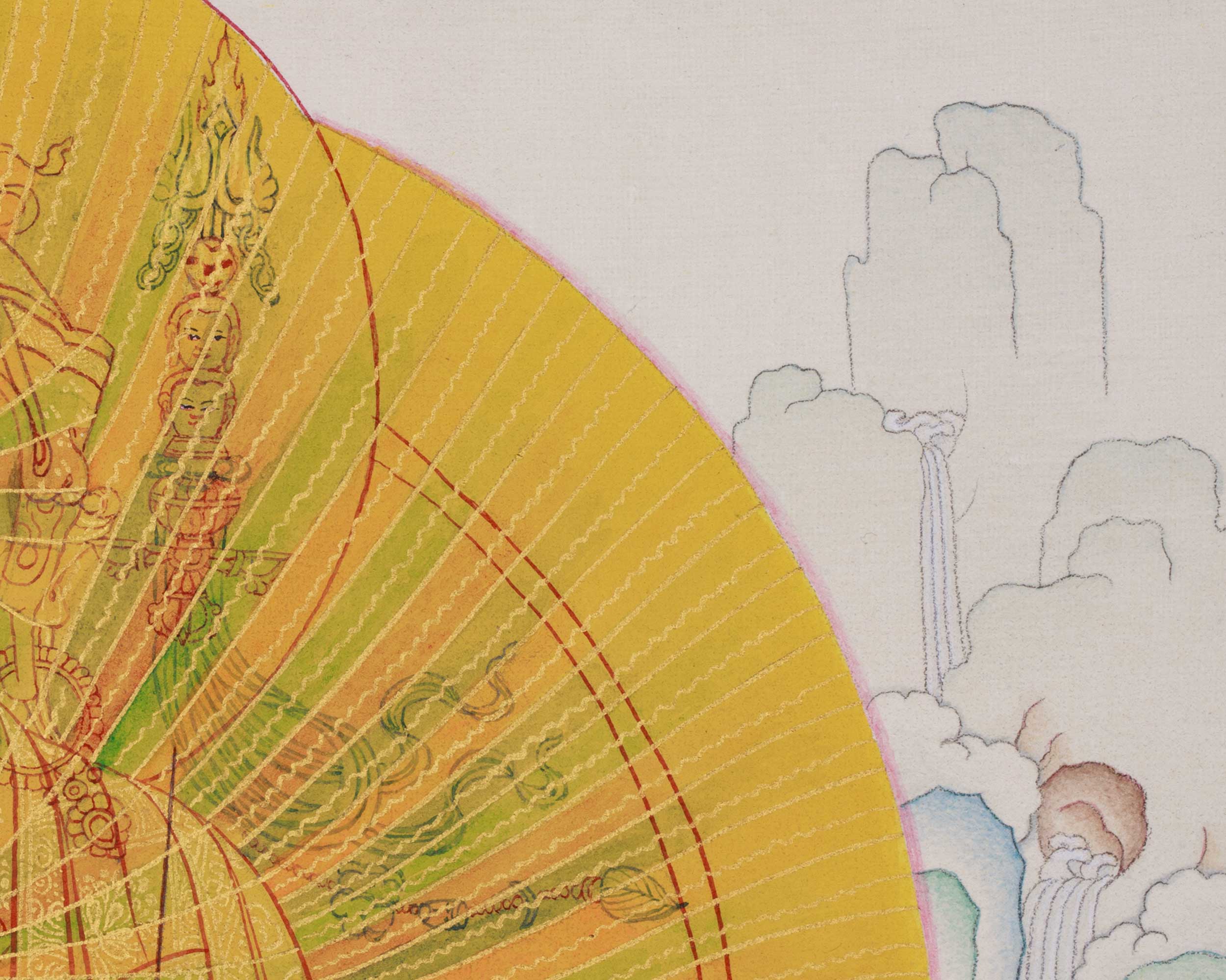 Guru Padmasambhava Rainbow Body Thangka