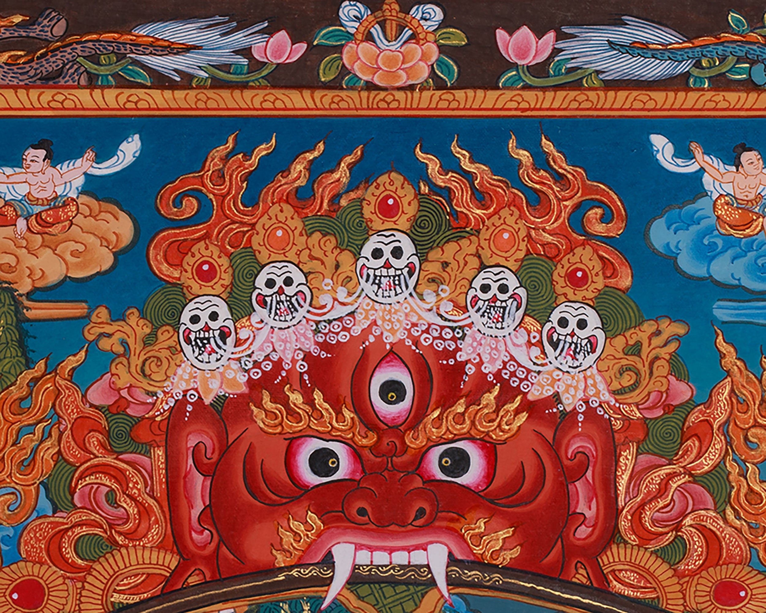 The Wheel Of Life (Bhavachakra) Mandala Thangka | Buddhist Painting of Samsara & Nirvana