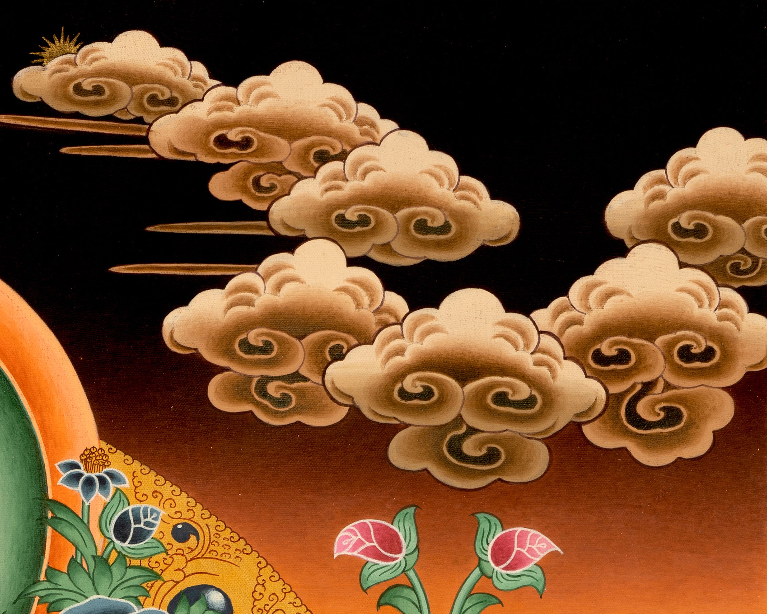 White Rara Painting Thangka | Tibetan Bodhisattva Art