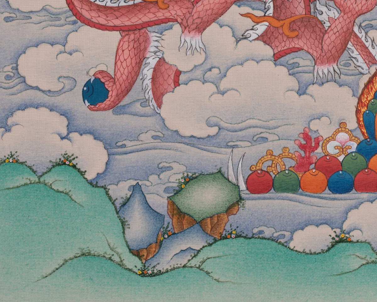 Hand-Painted Cundi Thangka | Mother of Seven Kotis of Buddhas