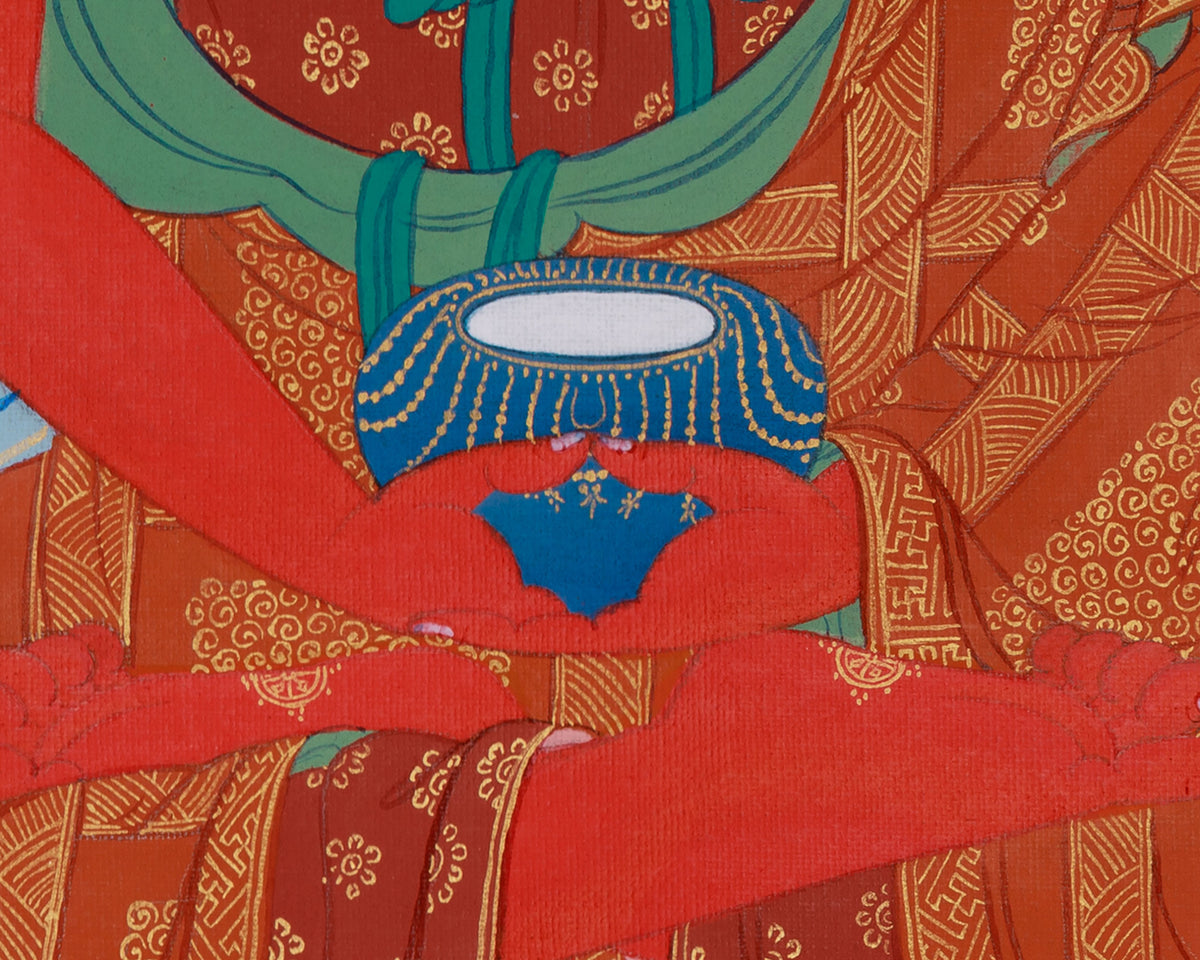 Pure Land Buddha Amitabha Thangka | Om Ami Dewa Hrih