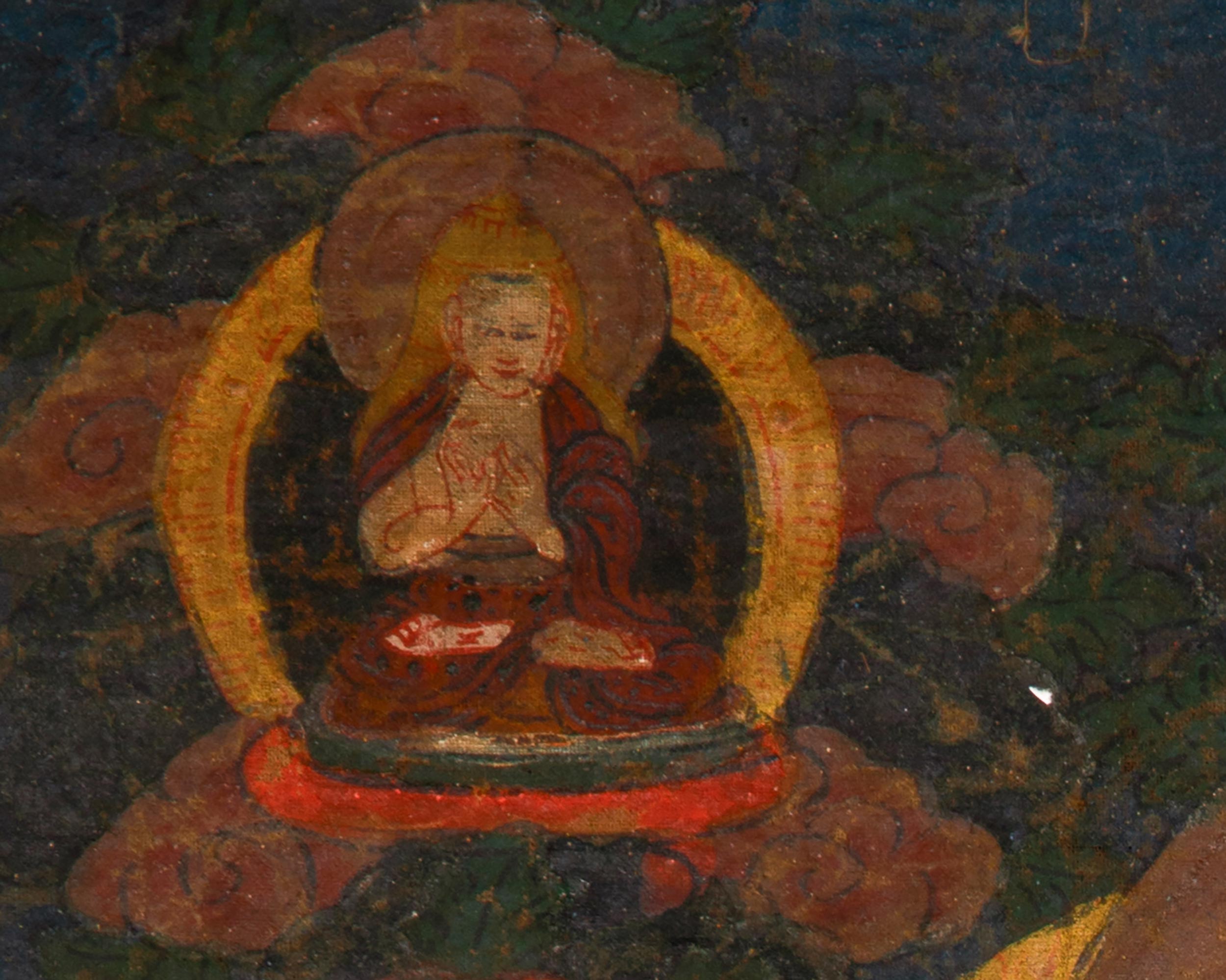 Our Vintage Vajradhara Thangka | Tibetan Primordial Buddha Art