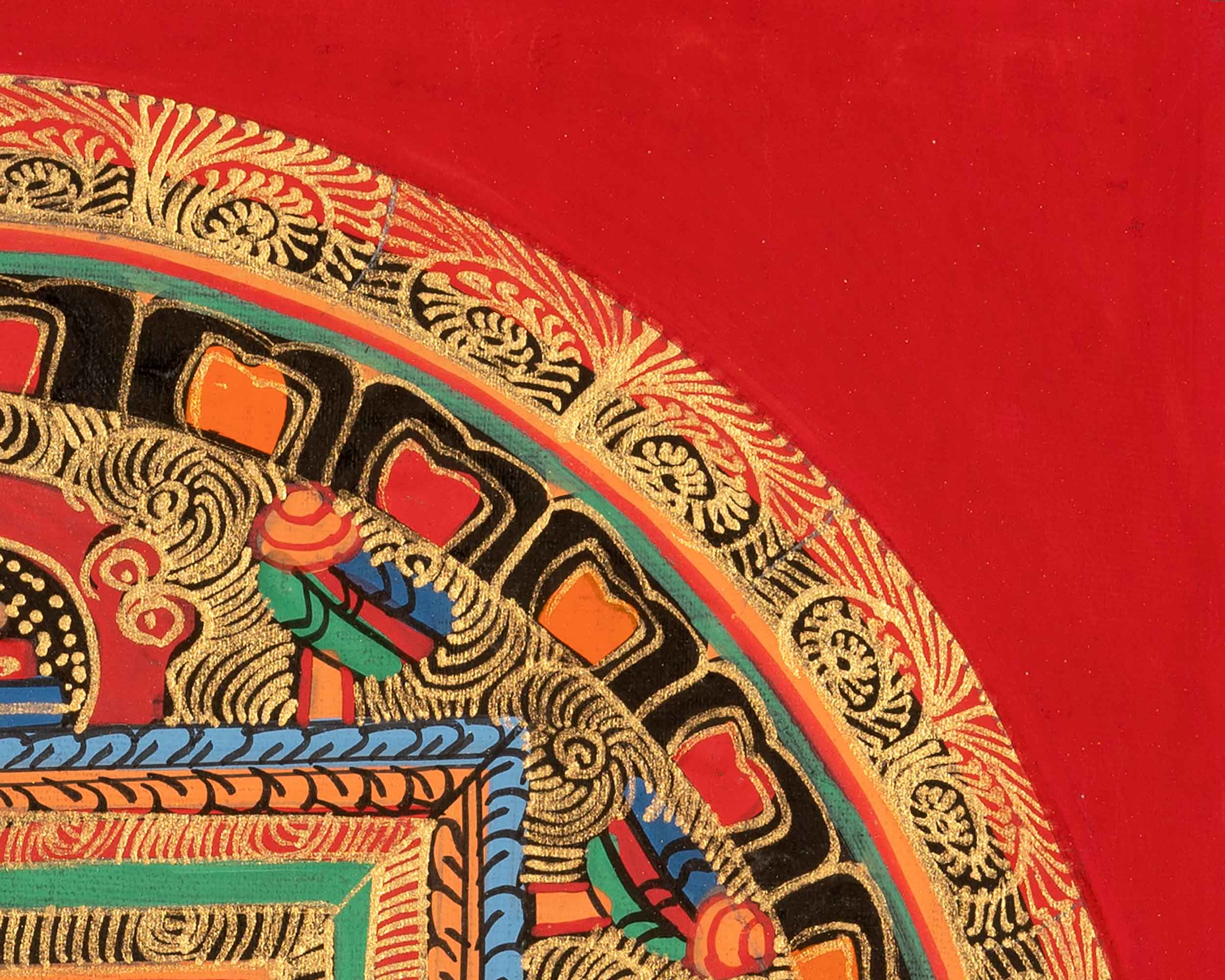 Tibetan Mantra Mandala | Vibrant Symbolism for Mindfulness and Balance
