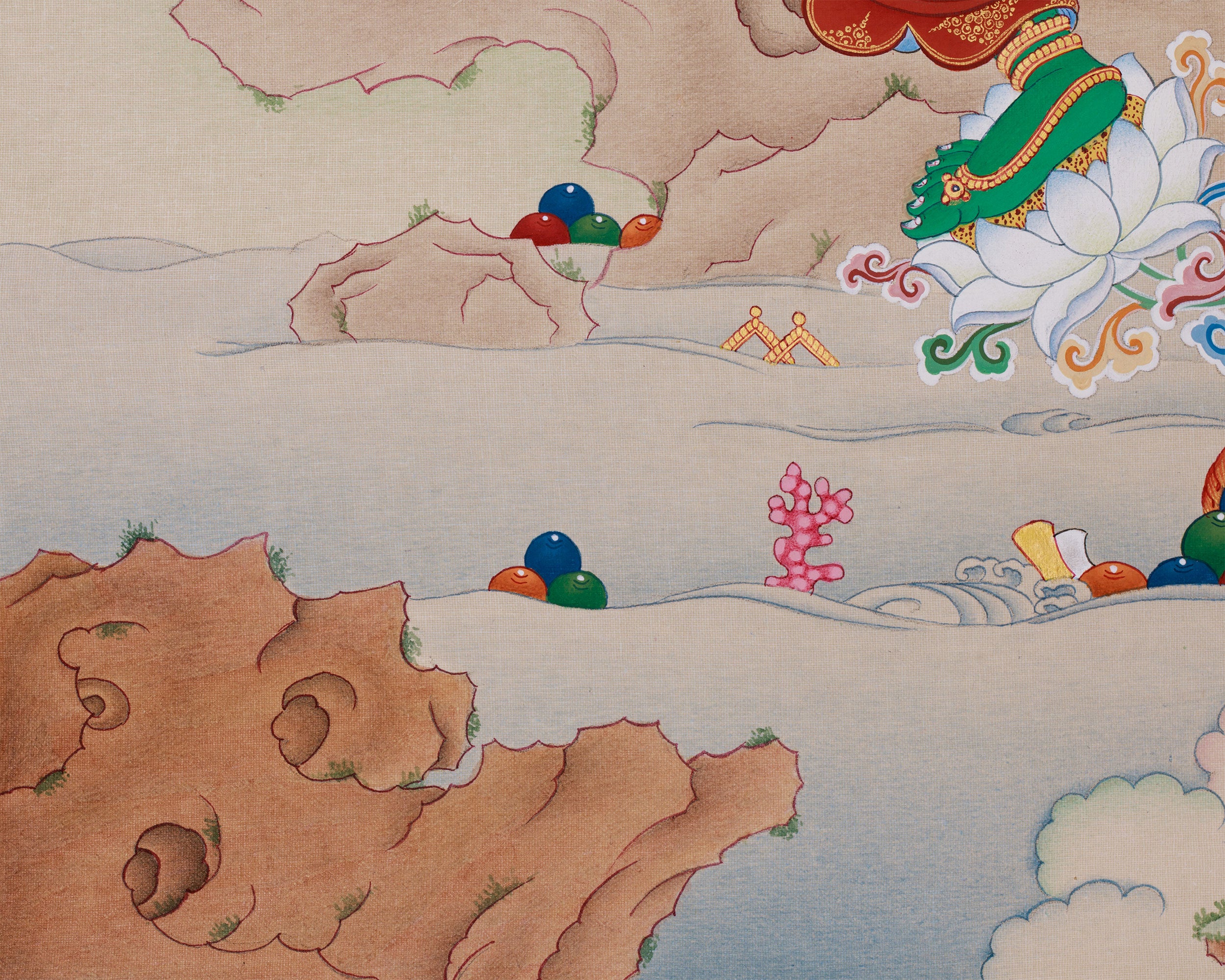 Mother Green Tara Buddha Painting | Divine Protector and Guardian of Wisdom