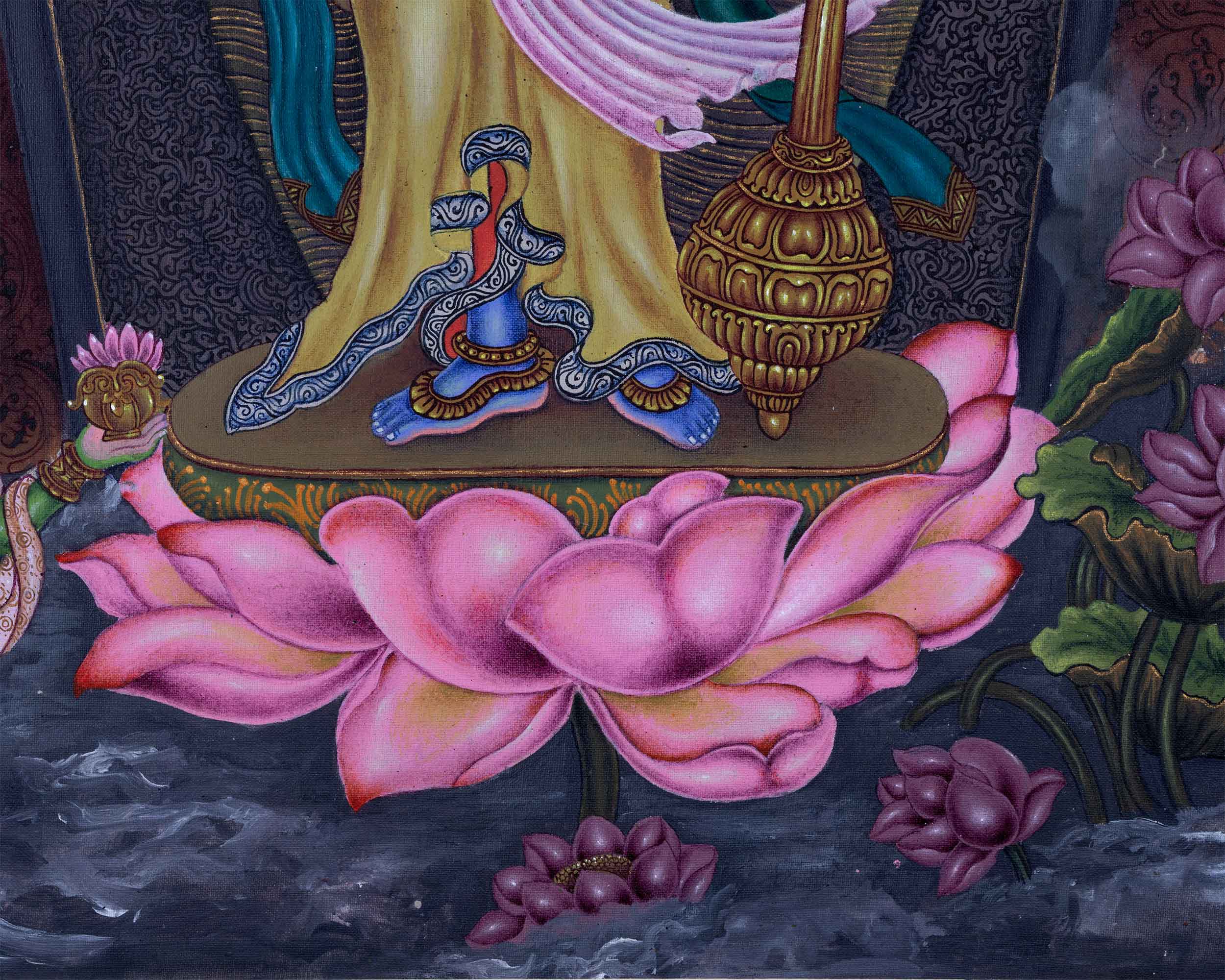 Highly Revered Hindu Deity Sree Vishnu Giclee Print | Vishnu, The God Of Preservation Art