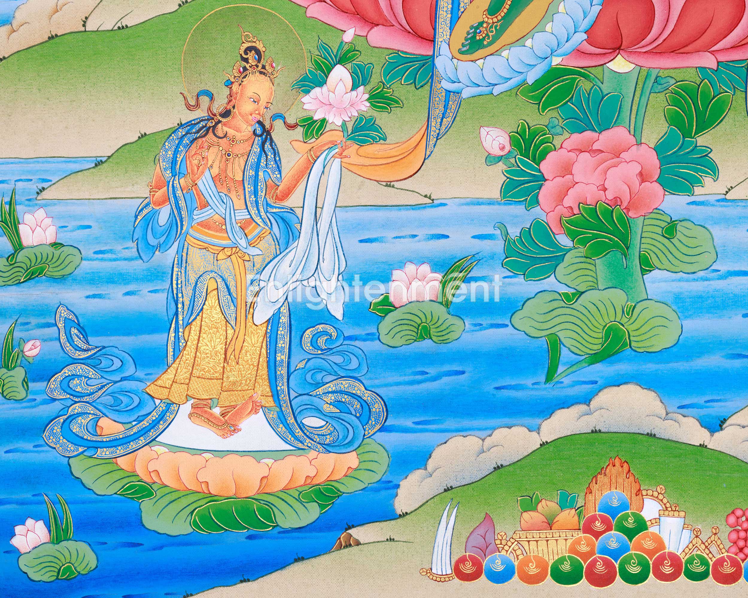 Mother Green Tara Thangka | The Compassionate Mother of Liberation | Traditional Artwork