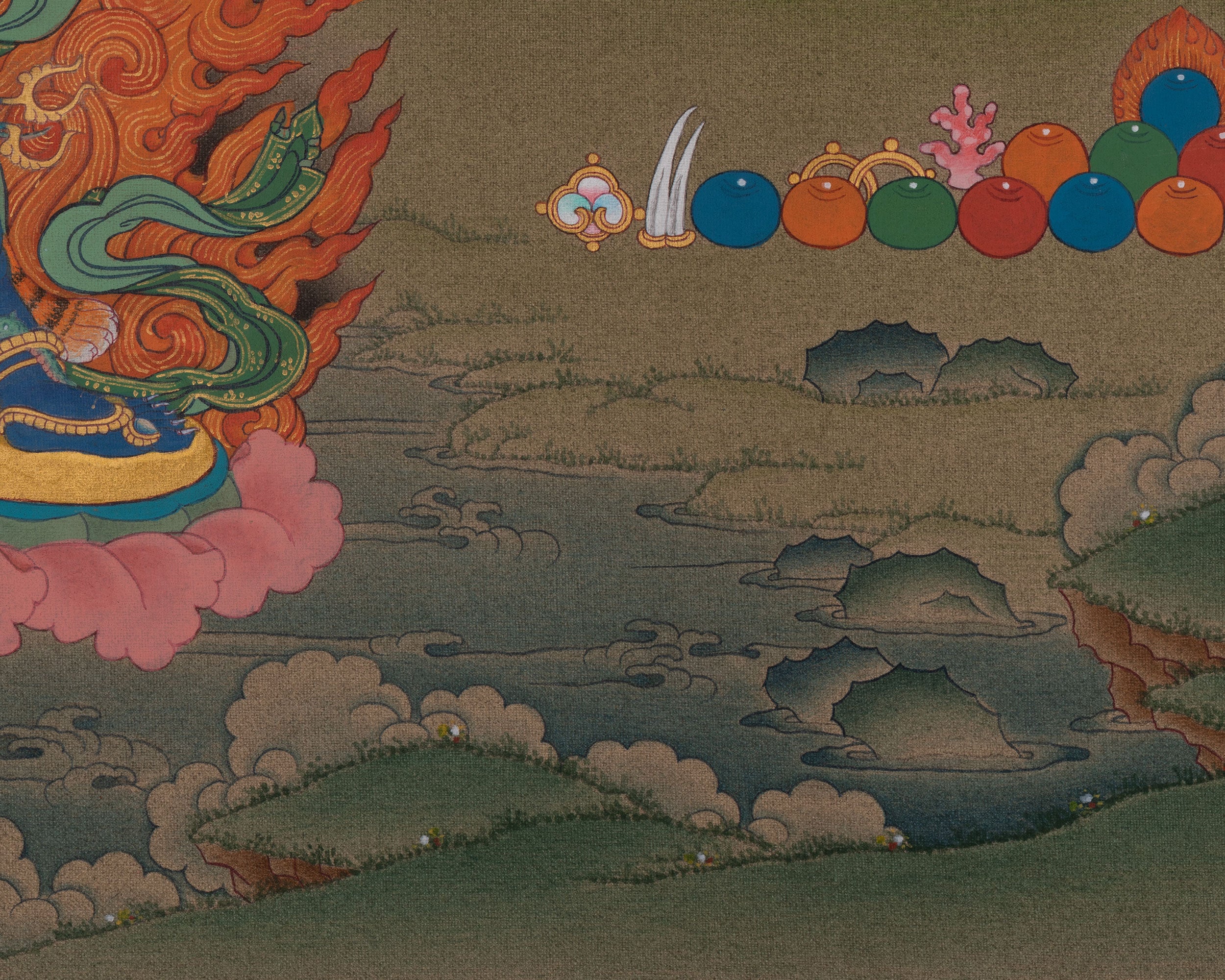 Chenrezig Compassionate Thangka | Bodhisattva Deity | Himalayan Artwork