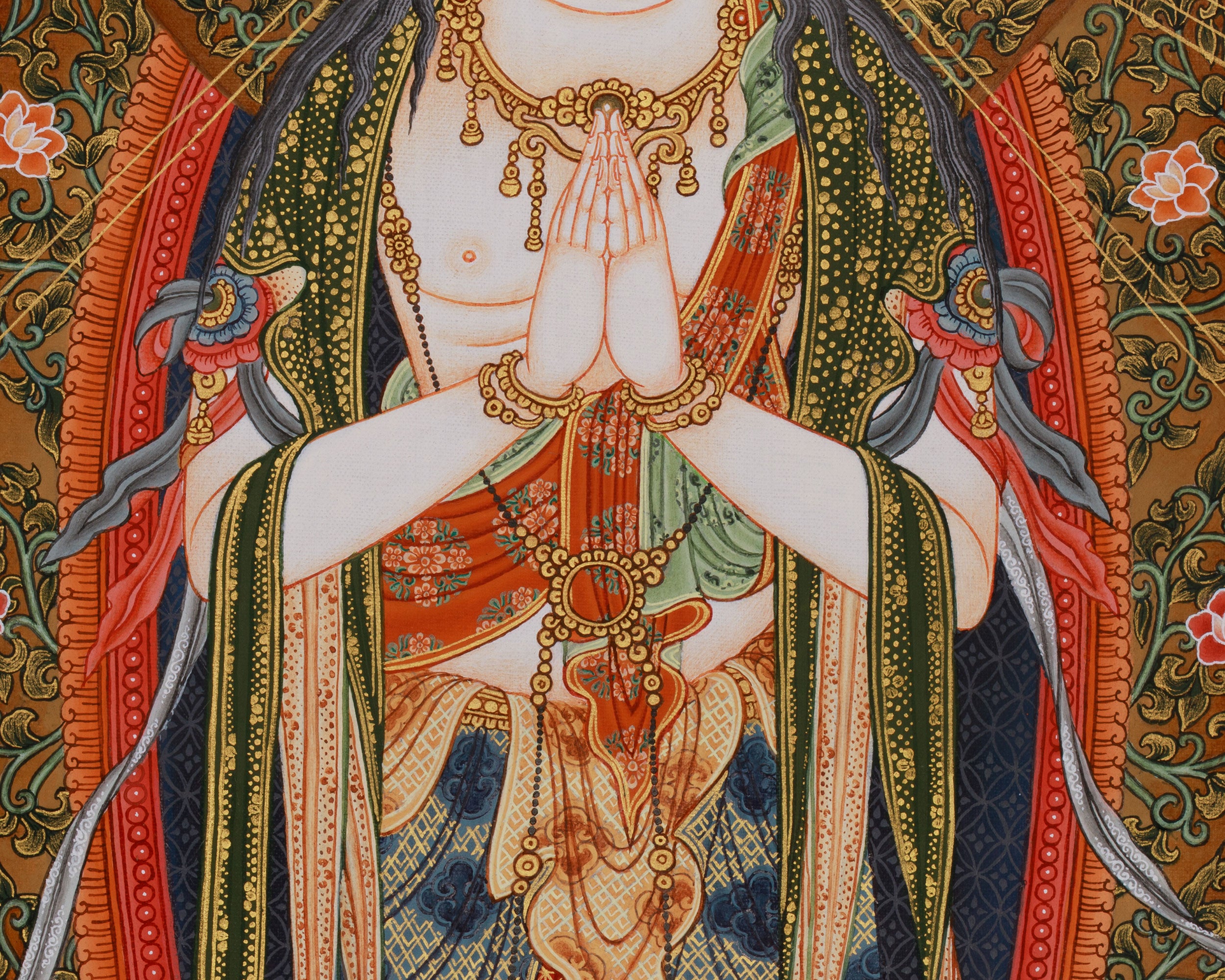 Goddess of Mercy | Japanese Style Thangka