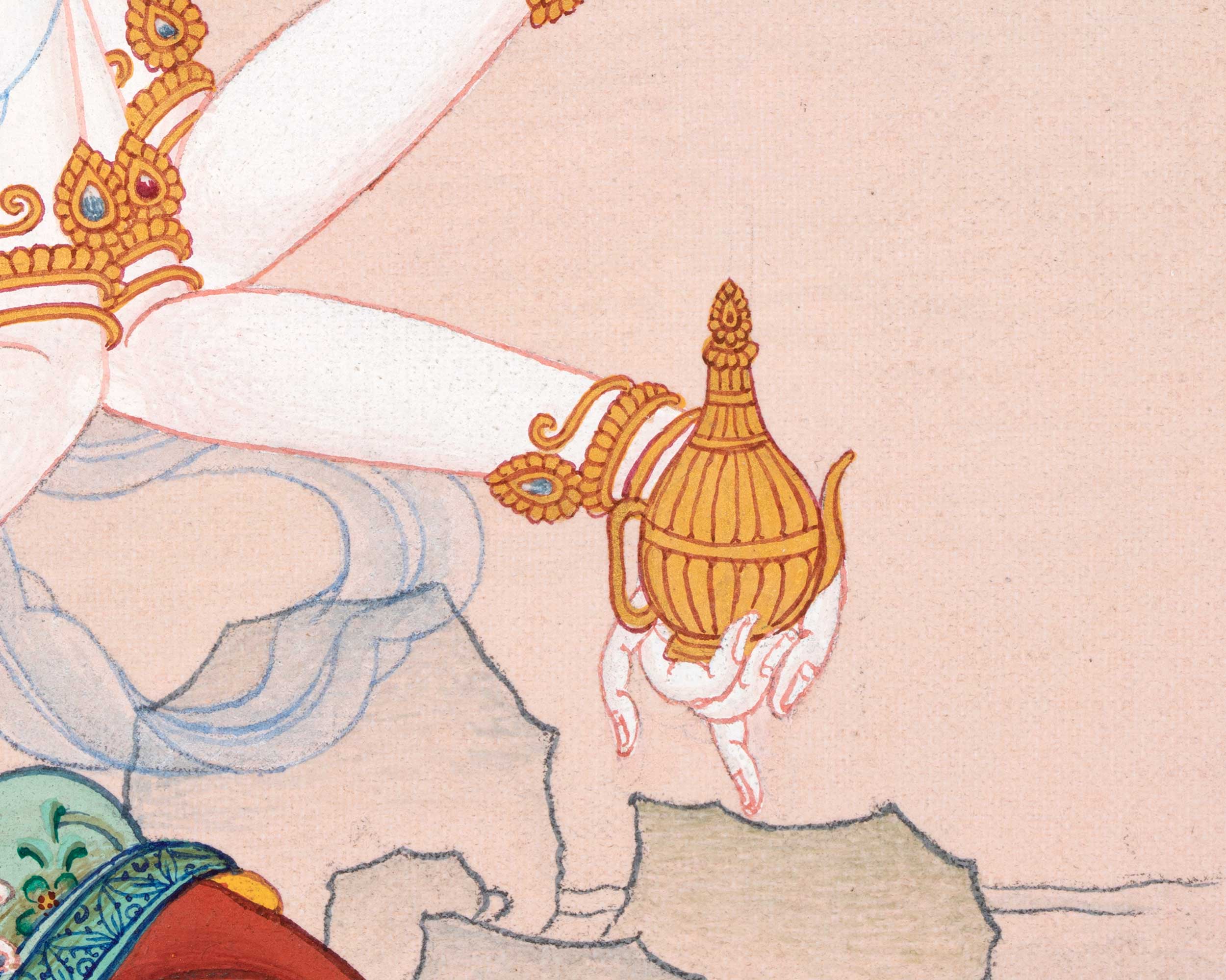 Mahasanti Tara | 21 Tara of Surya Gupta Thangka