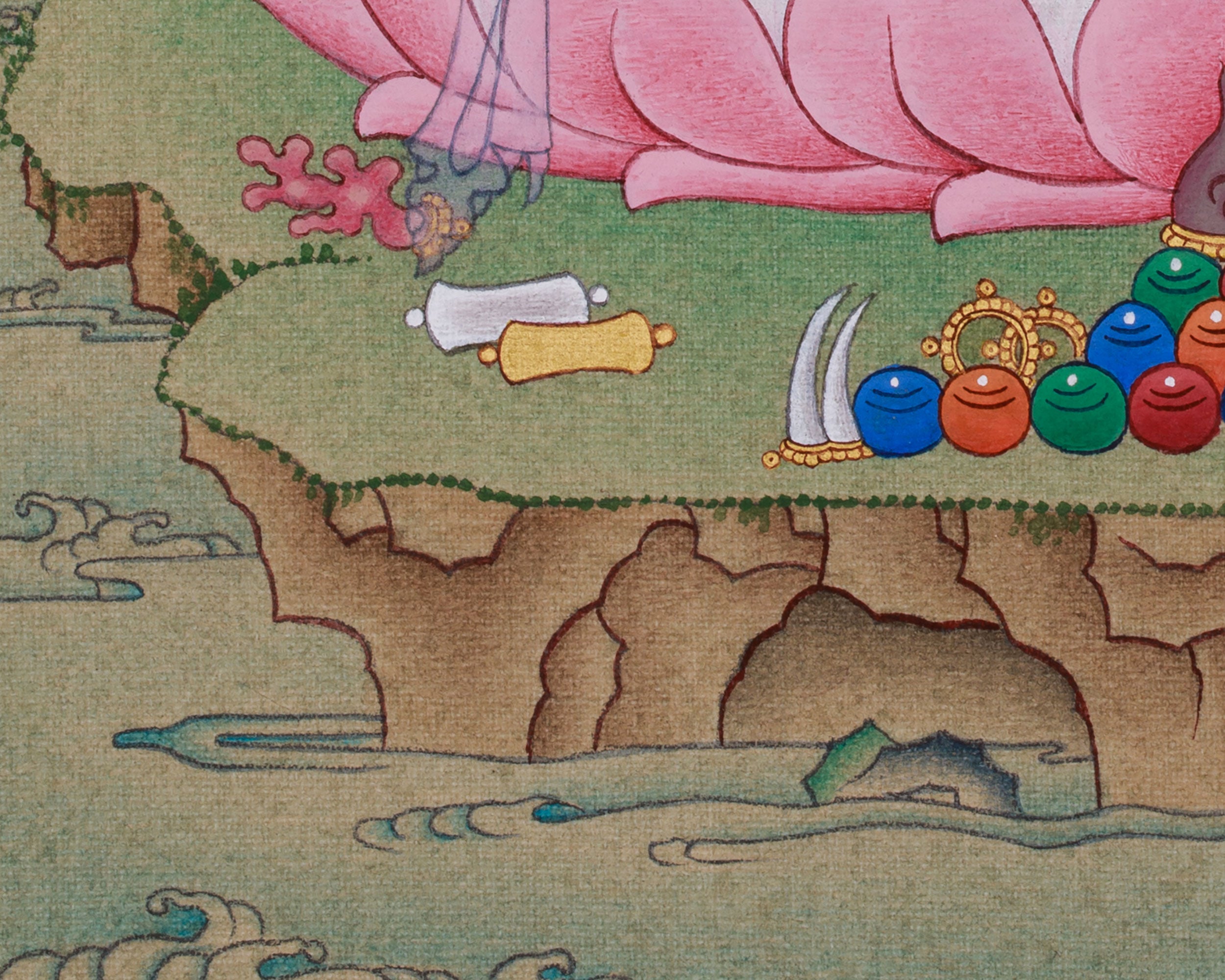 The Four Armed Chenrezig Thangka | Avalokiteshvara’s Boundless Compassion