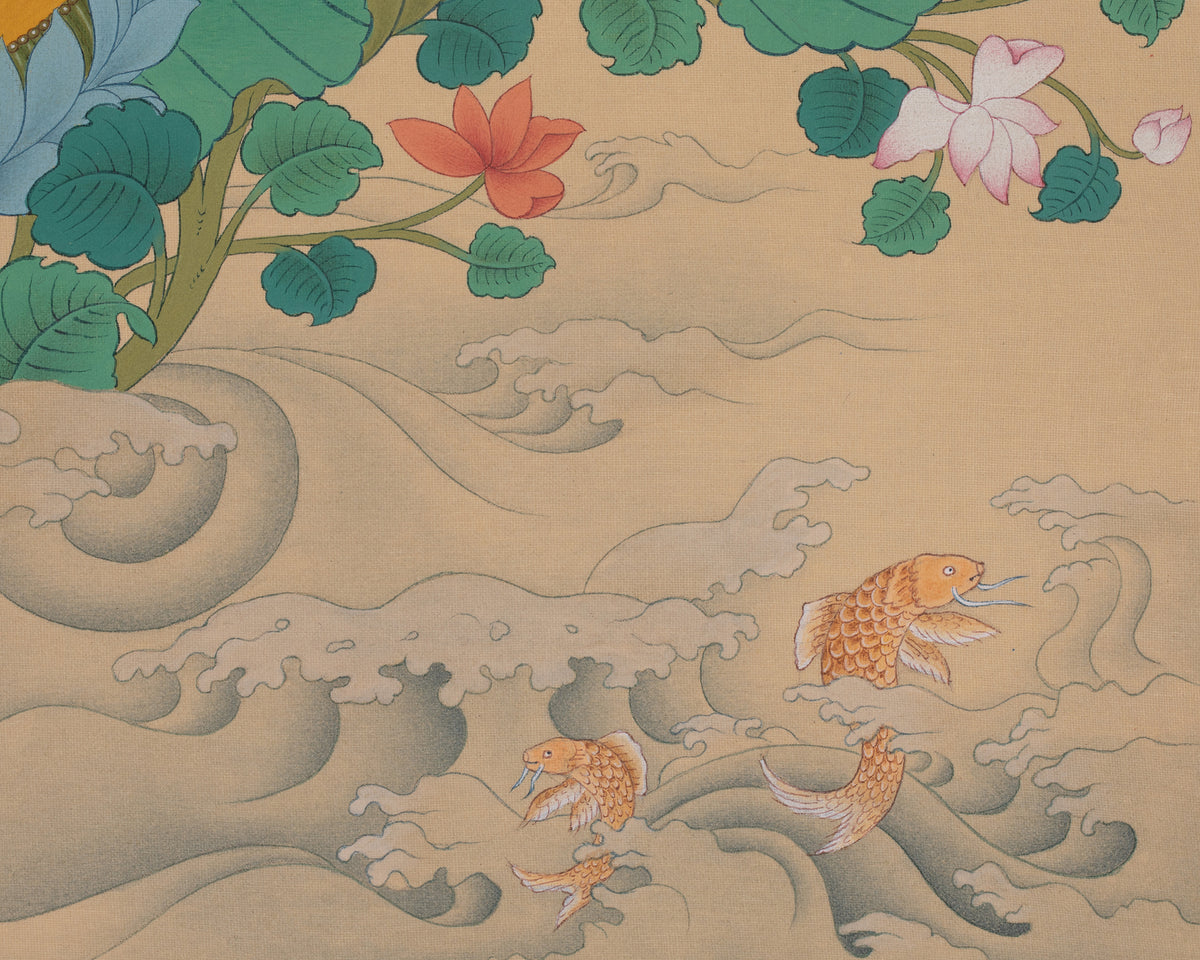 Green Tara Traditional Thangka | Shyama Tara Artwork