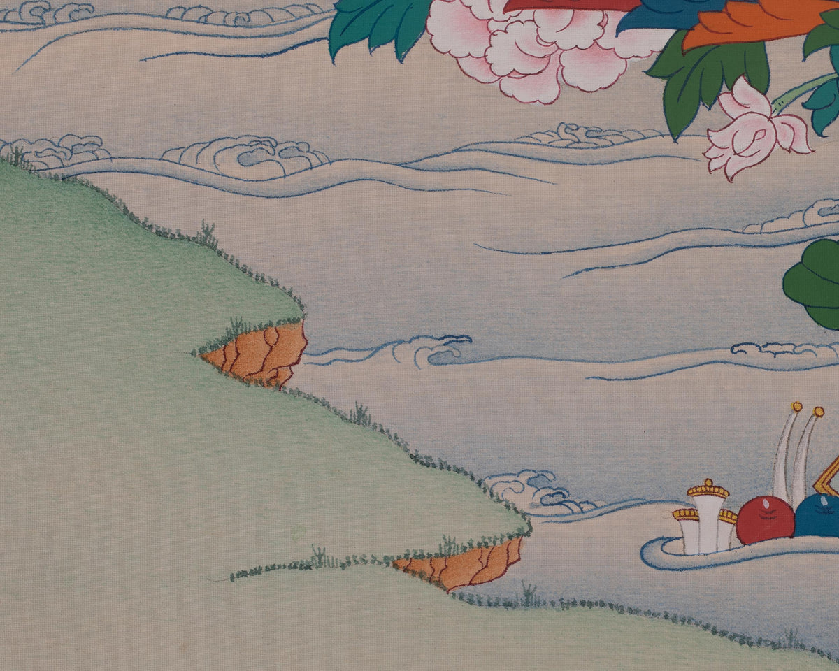 Guru Rinpoche Himalayan Thangka | Buddhist Master | Padmasambhava Art