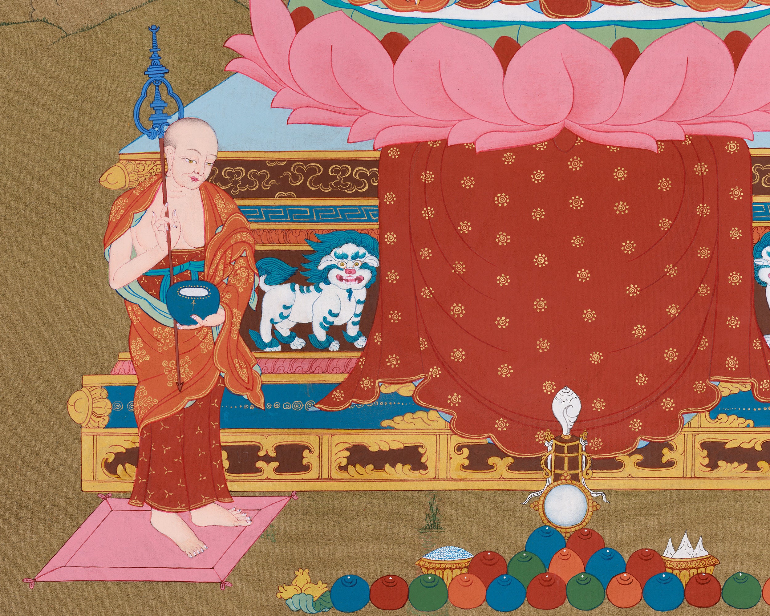 Buddha Shakyamuni with Disciples | Sacred Art of Compassion and Wisdom