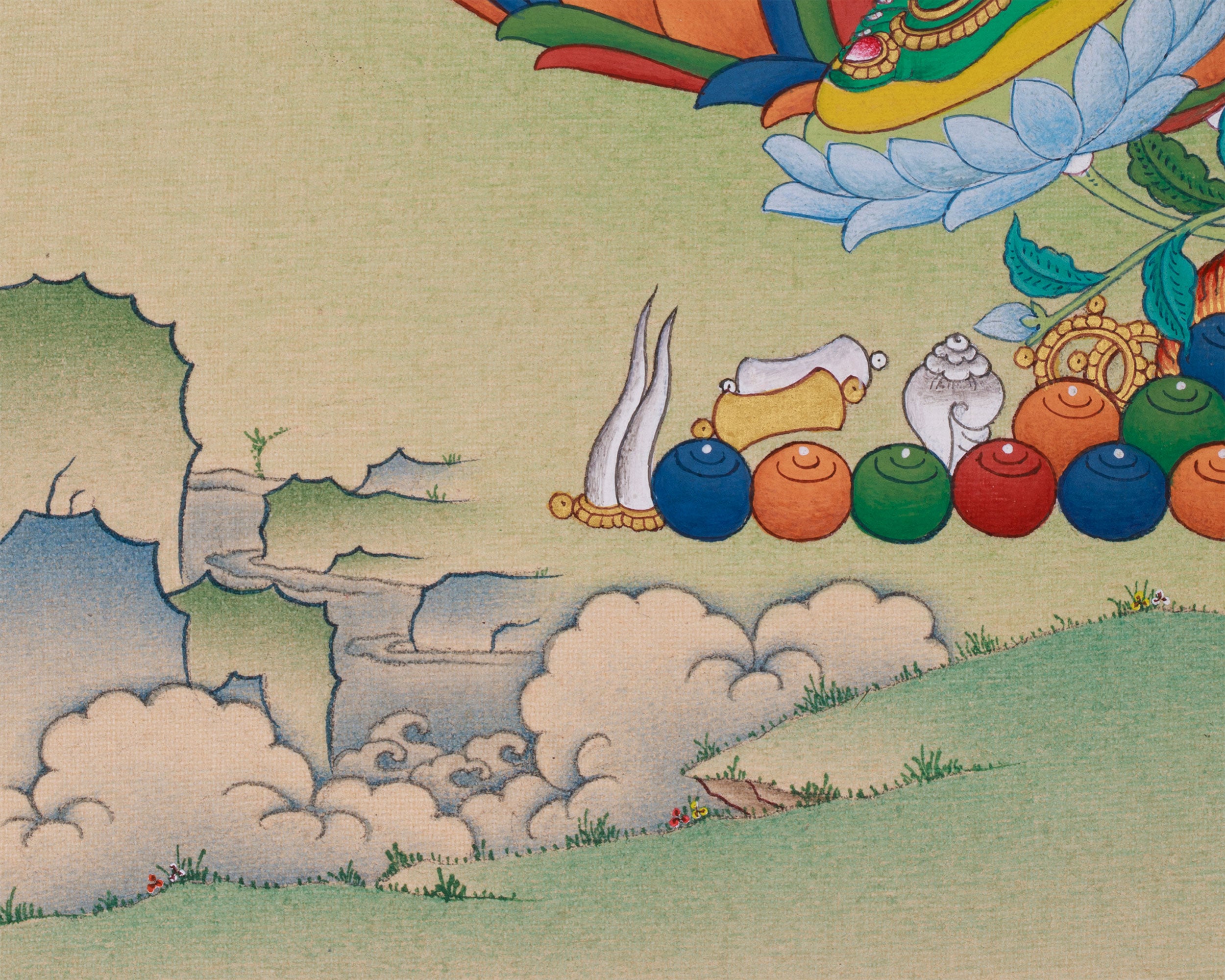 Mother Green Tara Painting | Goddess of Compassion and Liberation