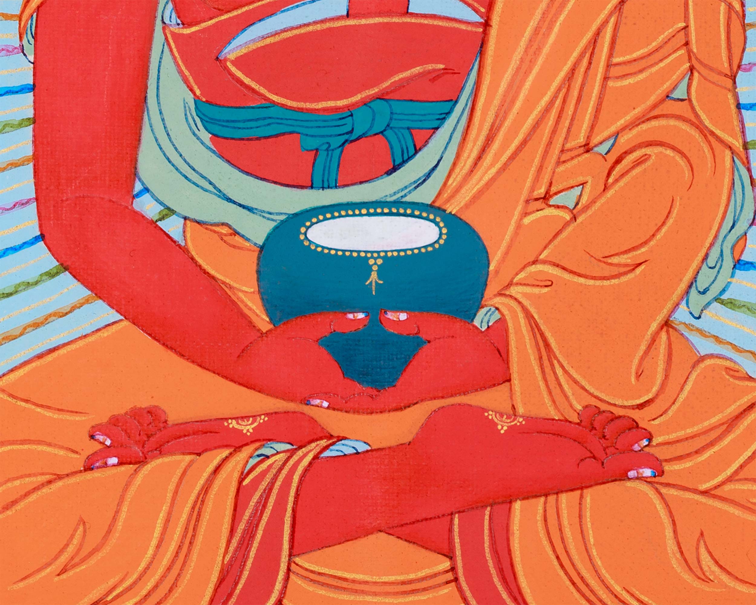 Perfect Amitabha Buddha Thangka for Practice