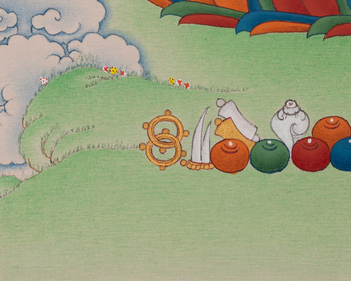 Bhaisajyaguru Buddhist Art | Medicine Buddha Painting | Sacred Buddhist Painting