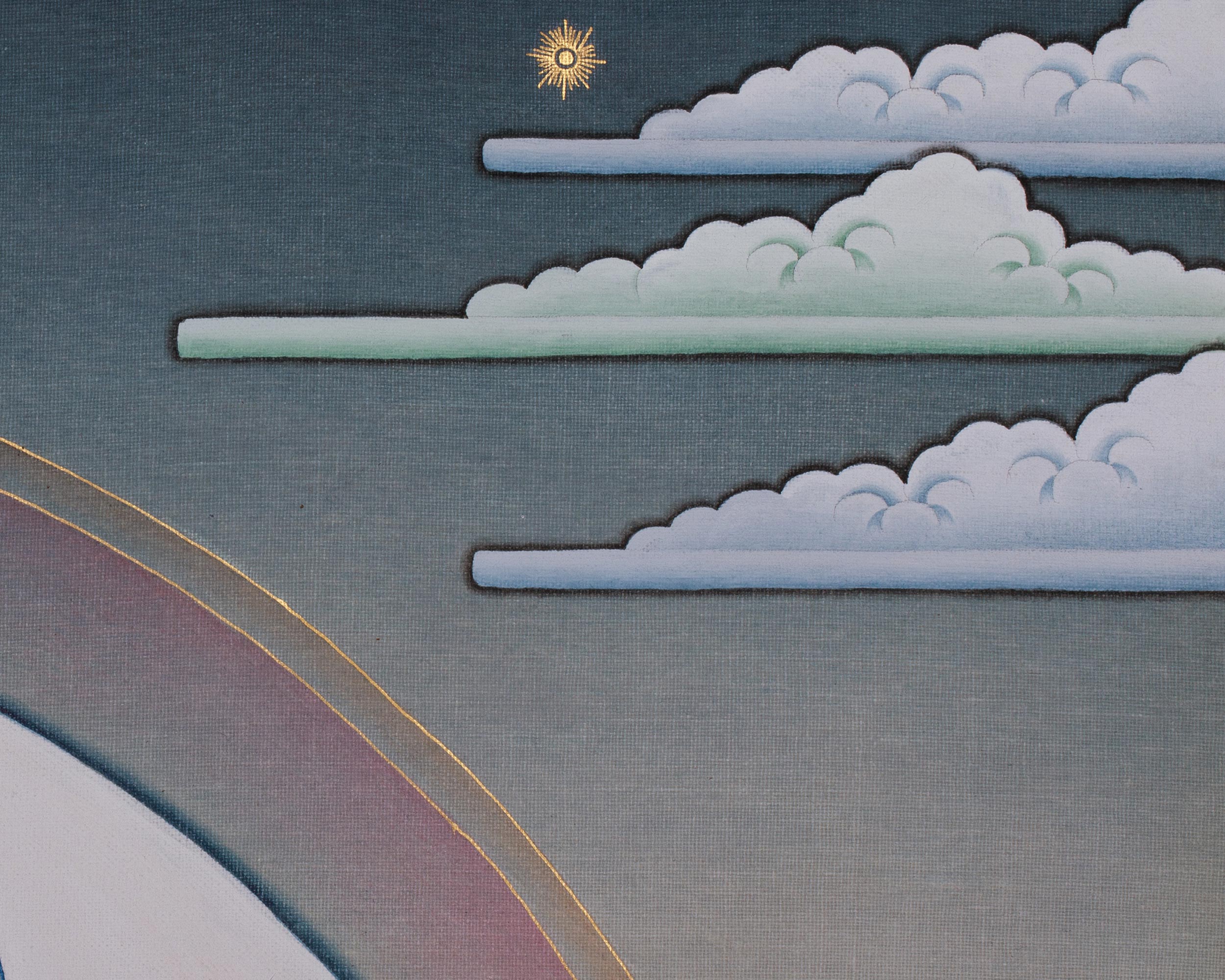 Sacred White Tara Artwork | Healing and Longevity Deity | Female Buddha
