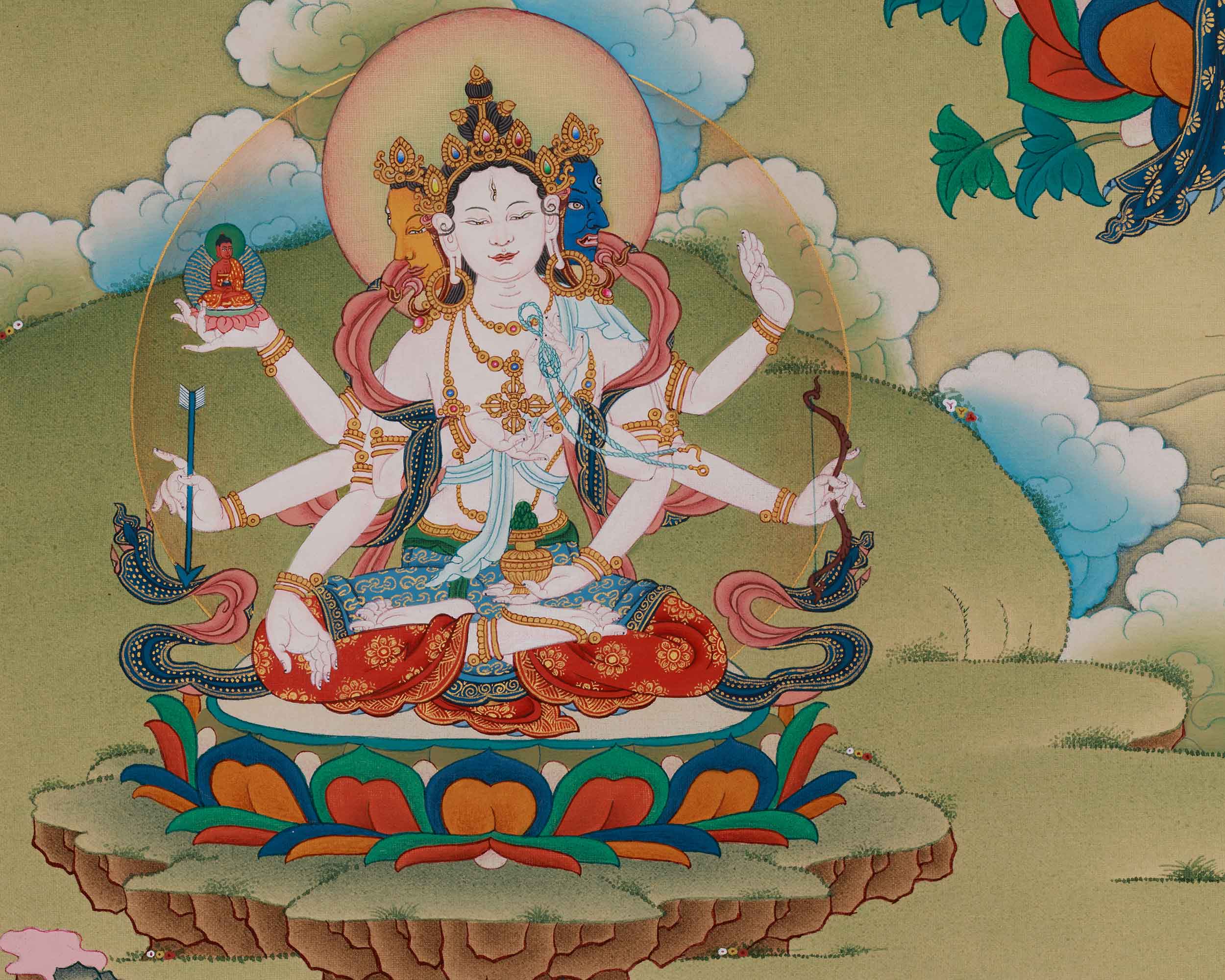 Goddess White Tara thangka | Symbol Of Compassion