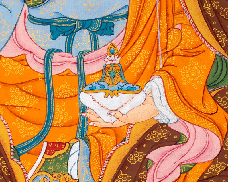 Surreal Lotus master Guru Padmasambhava Thangka