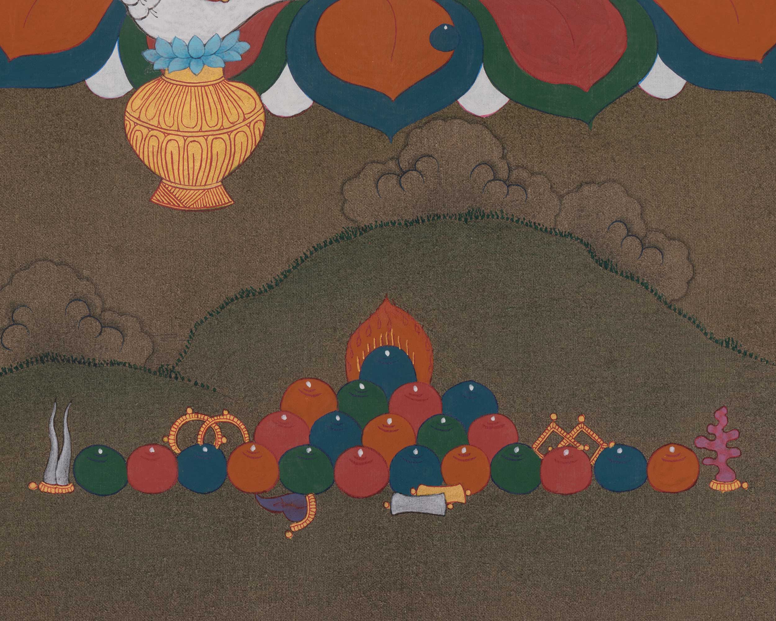 Dzambhala Sacred Art | Wealth Deity | Himalayan Prosperity Artwork