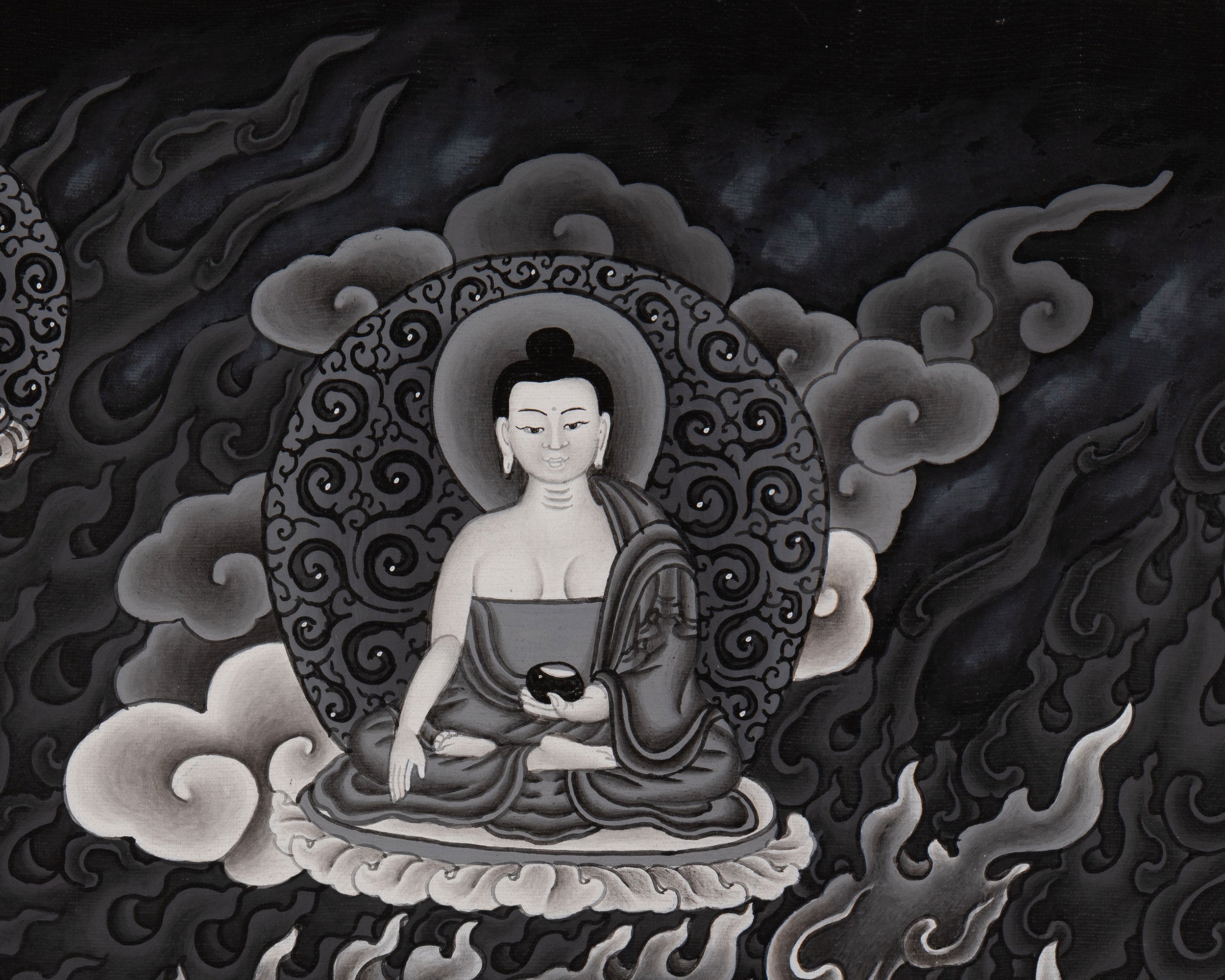 Aakash Yogini Thangka | Original Hand Painted Bijeshwari Tibetan Thangka