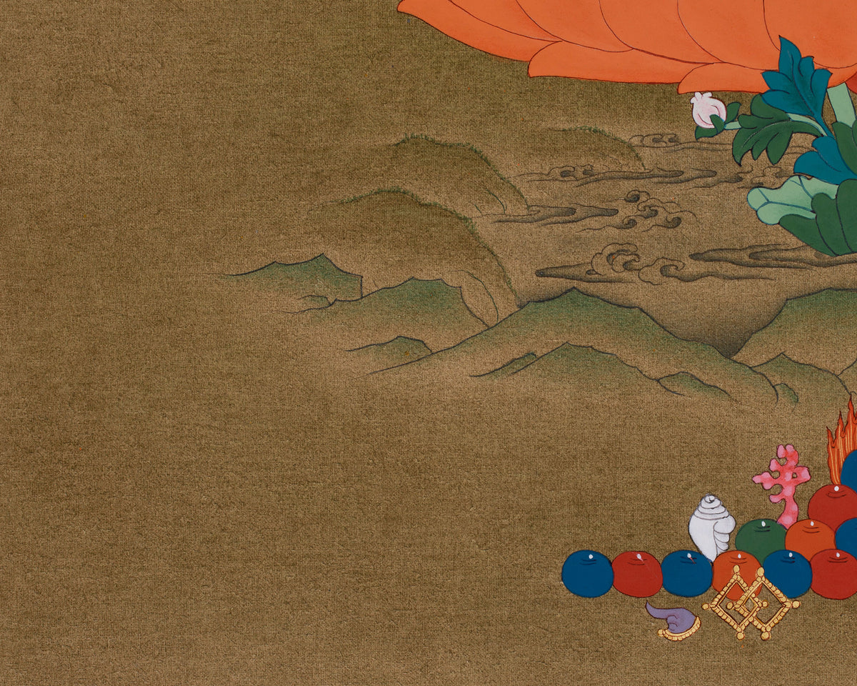 Sacred Compassionate Deity Chenrezig | Bodhisattva of Mercy and Spiritual Protection
