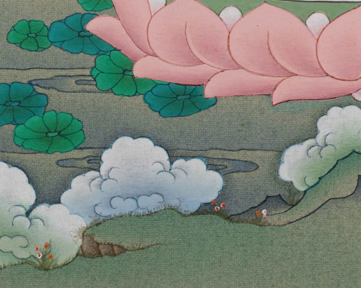Amitabha Buddha Sacred Artwork | Buddha of Infinite Light and Boundless Compassion | Vajrayana Art