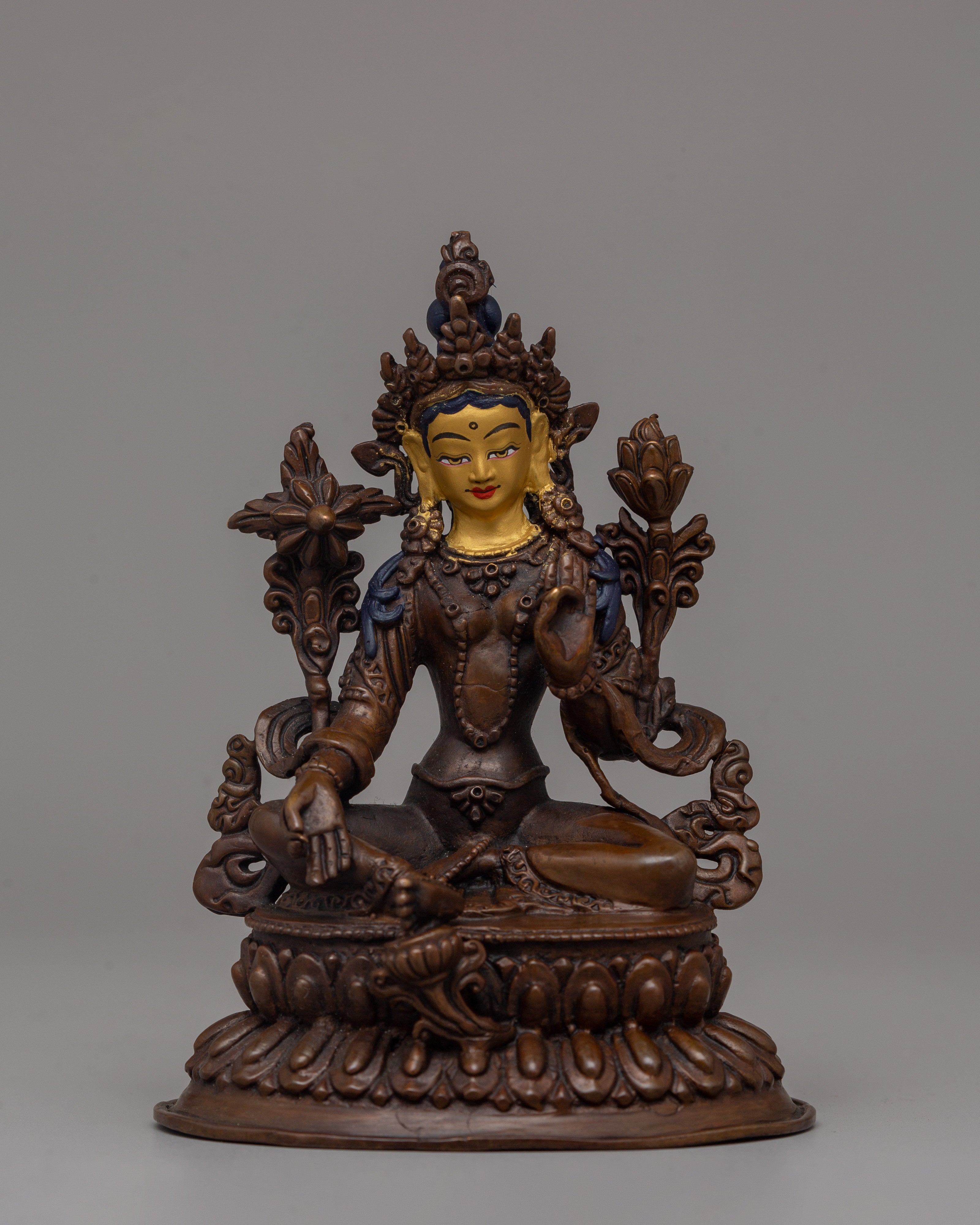 Beautiful Green Tara Statue