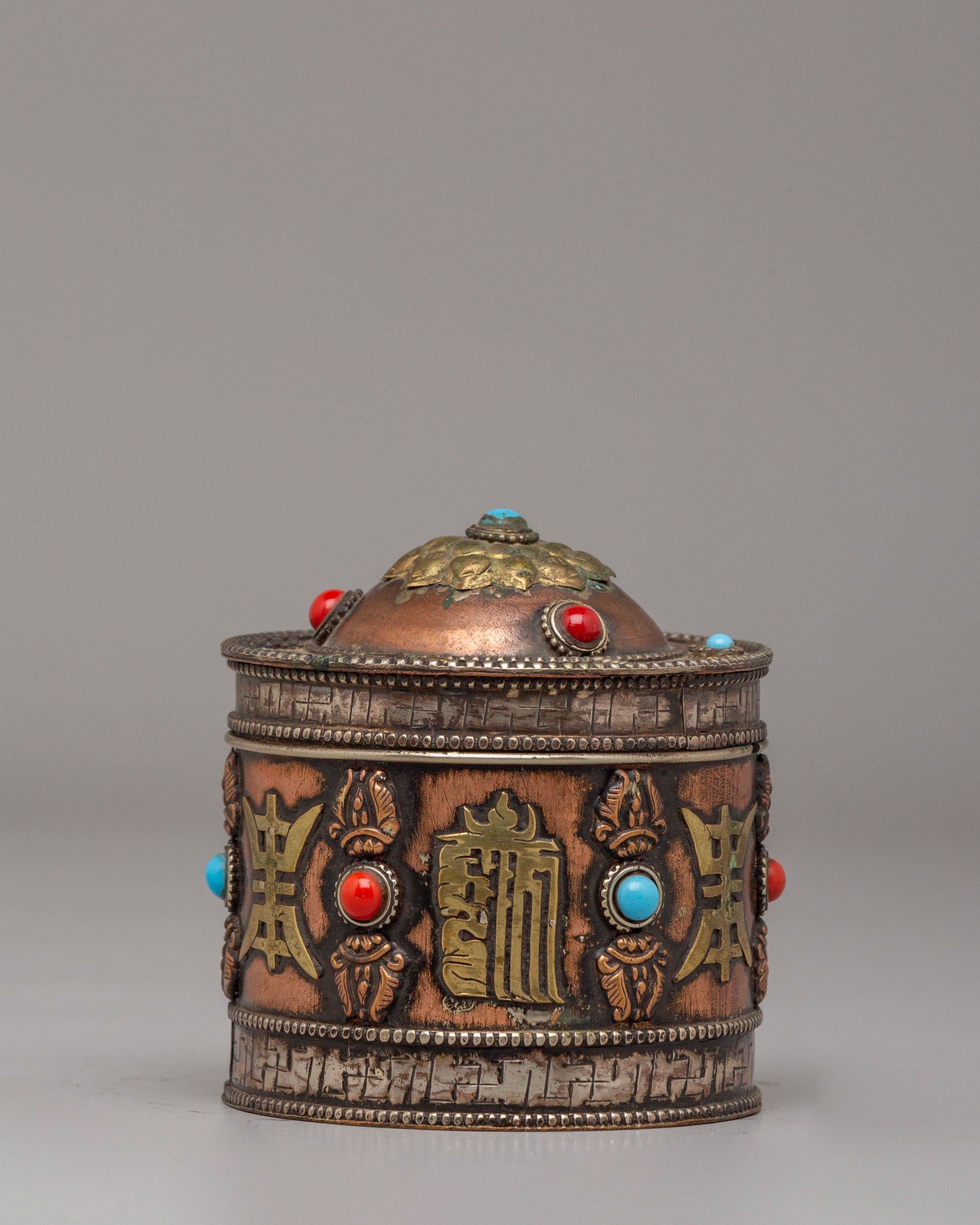 Mantra Engraved Ritual Box | A Sacred Container for Spiritual Offerings