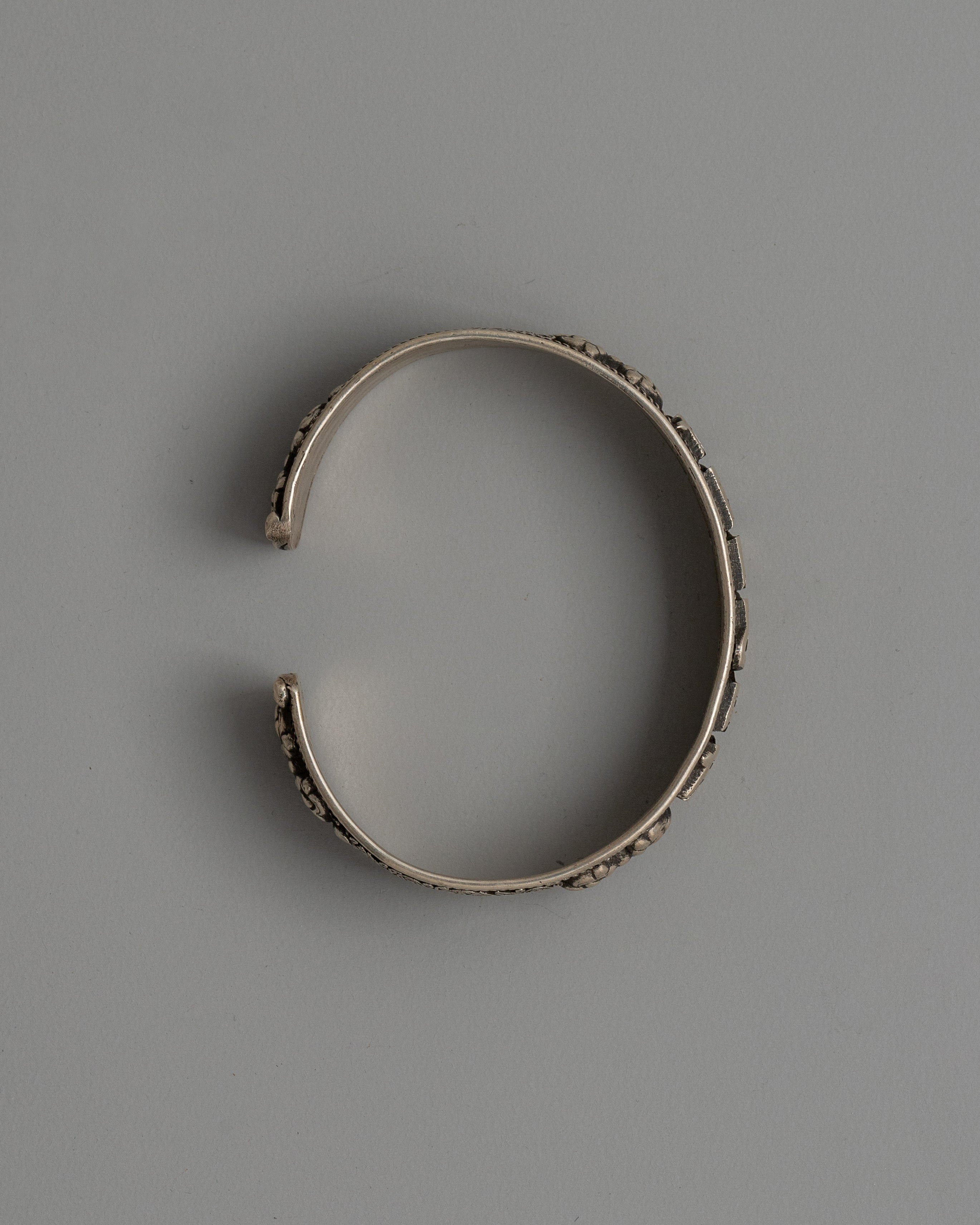 Sterling Silver Mantra Bracelet