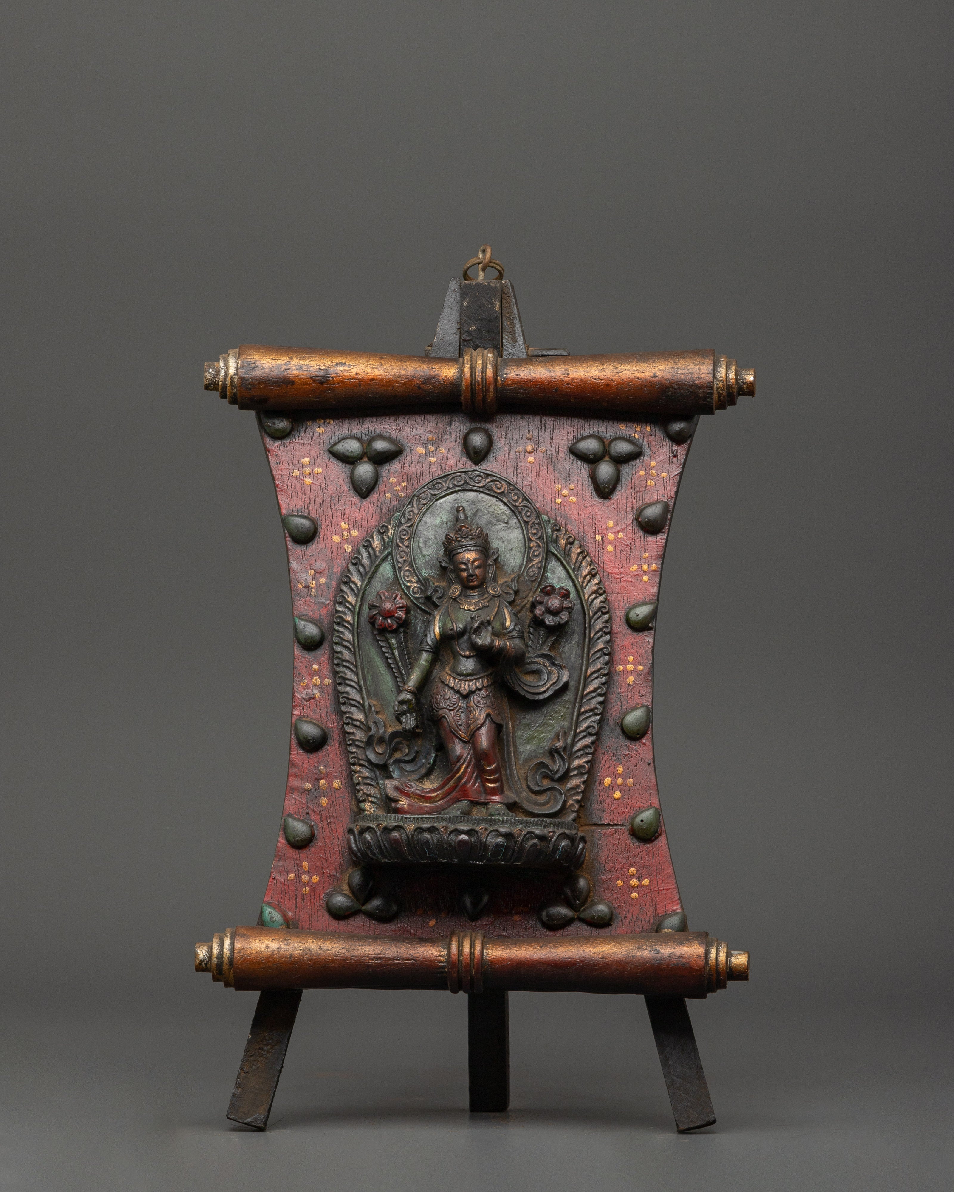 Handcrafted Green Tara Wall Art