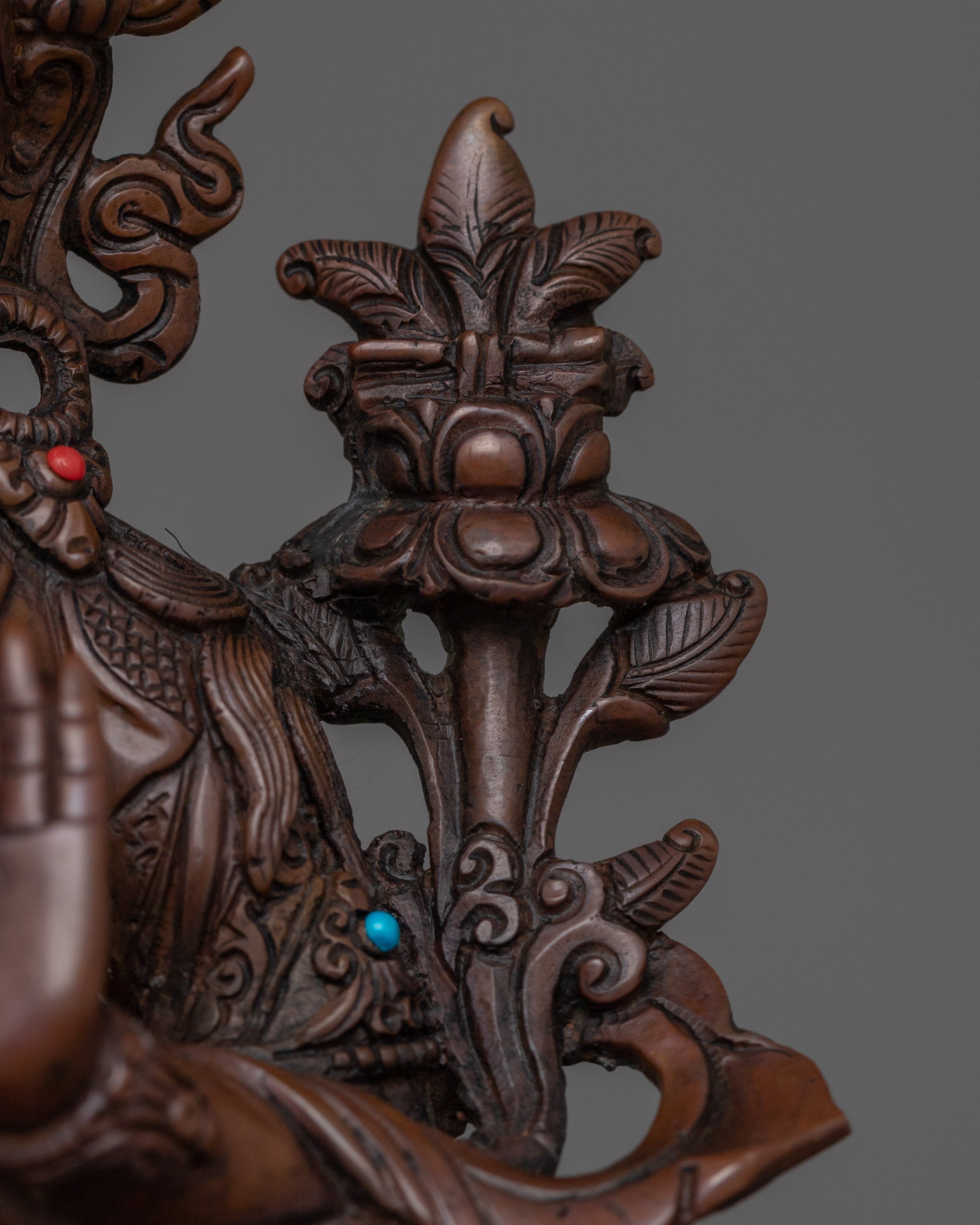 Handcrafted Figurine of Bodhisattva of Wisdom Manjushri | The Radiant Sword of Clarity