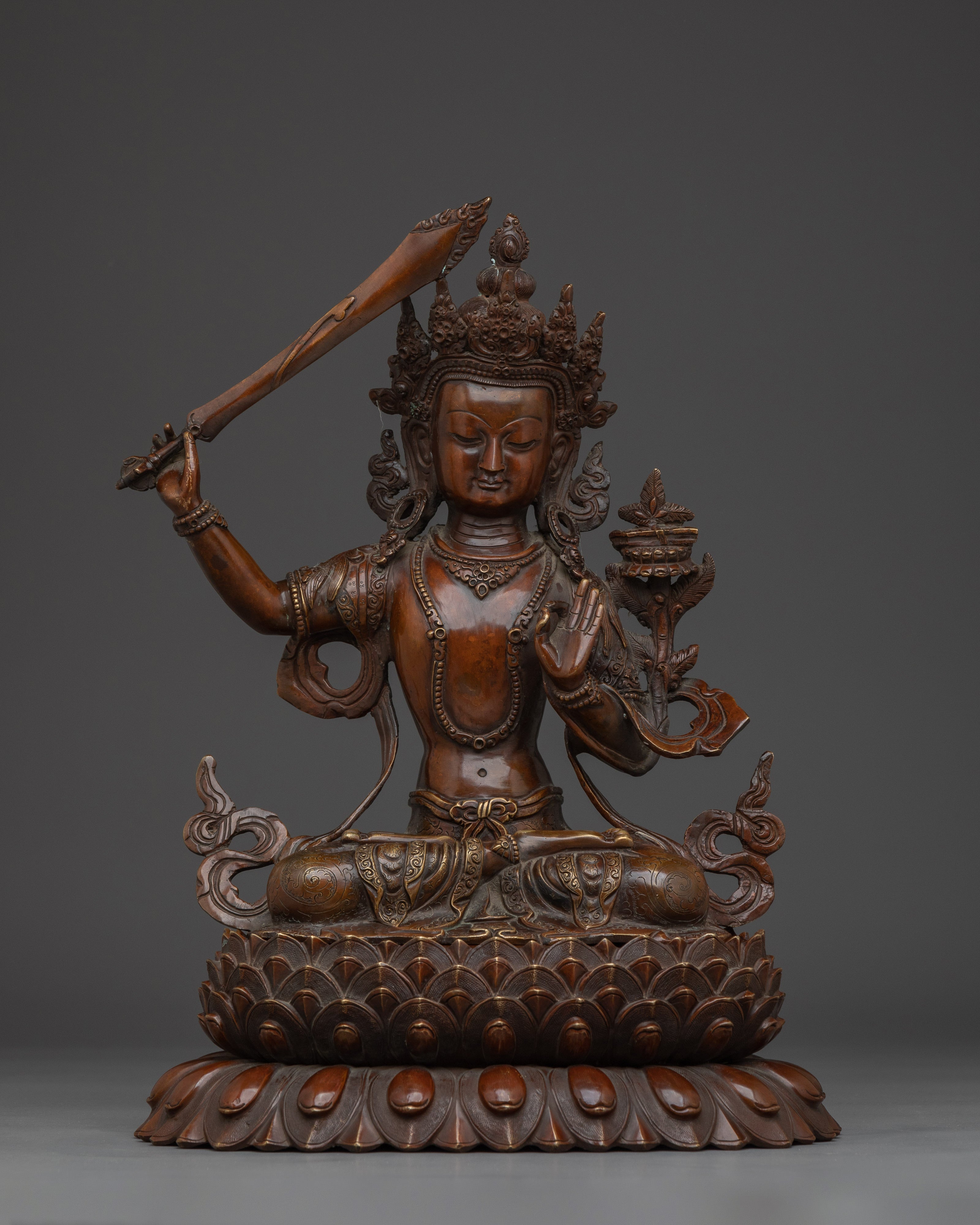 Handcrafted Supreme Wisdom Manjushri Art