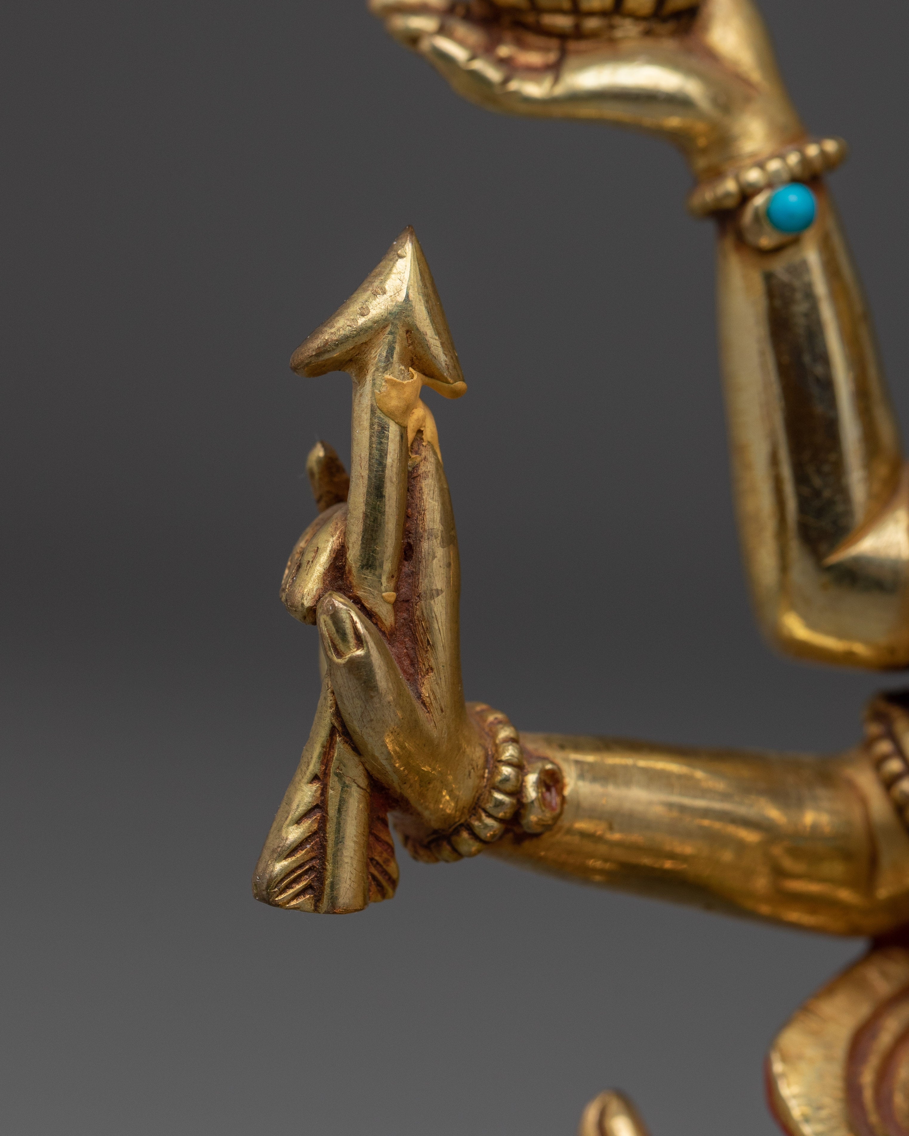 Tibetan Buddhist Deity Namgyalma Copper Statue | Spiritual Protector Sculpture