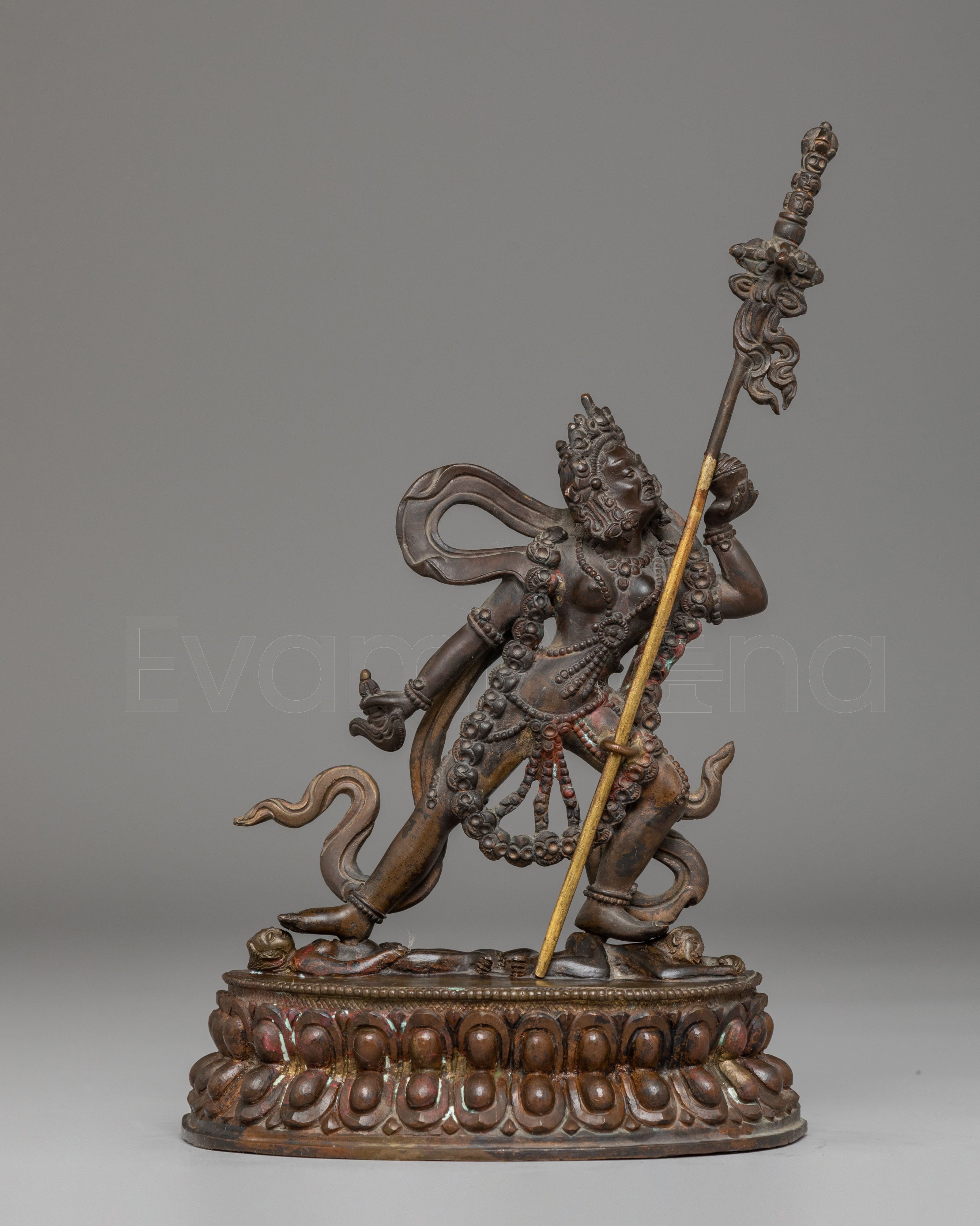 Oxidized Copper Statue of Vajrayogini
