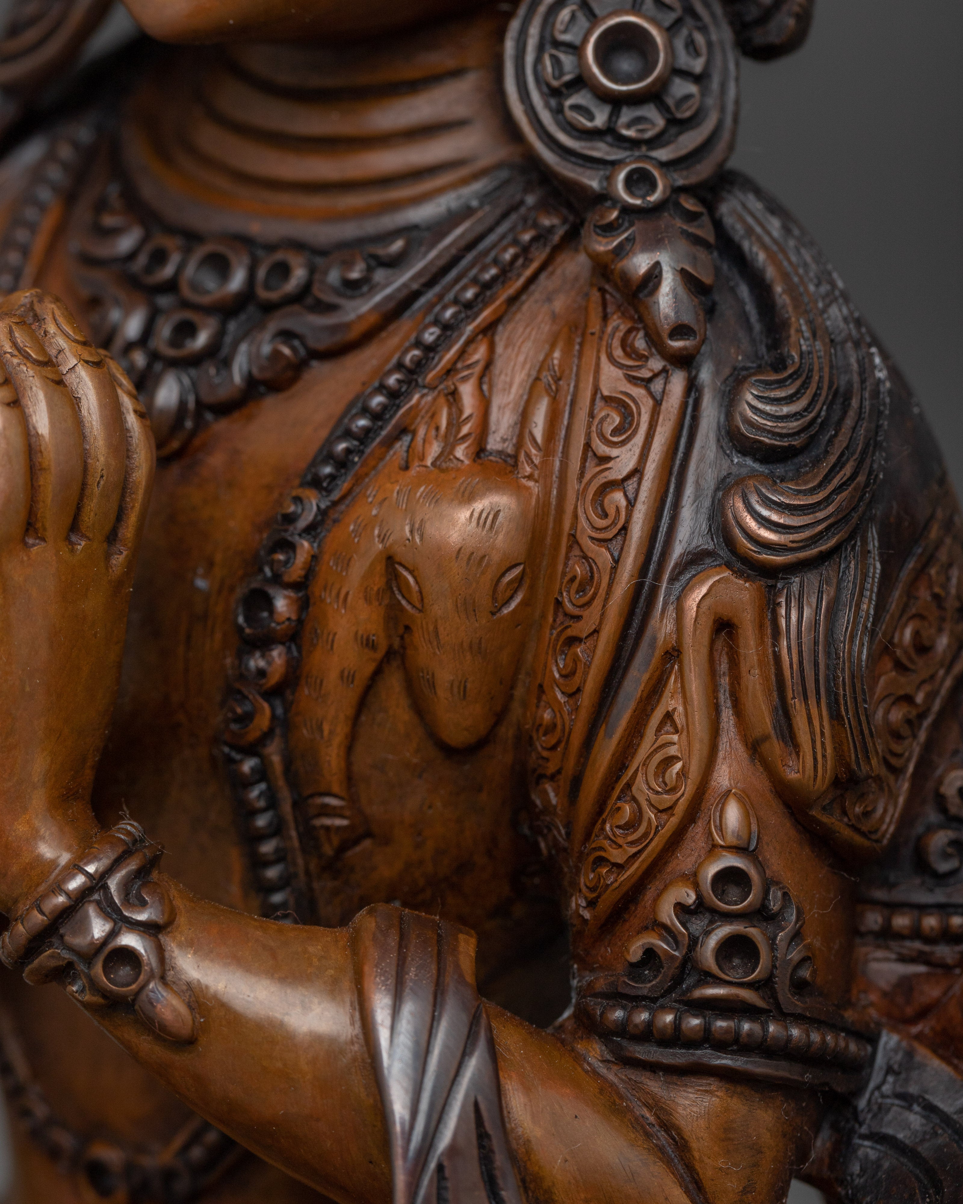 Handcrafted Buddha Statue of Chenrezig | Protector and Healer in Tibetan Buddhism