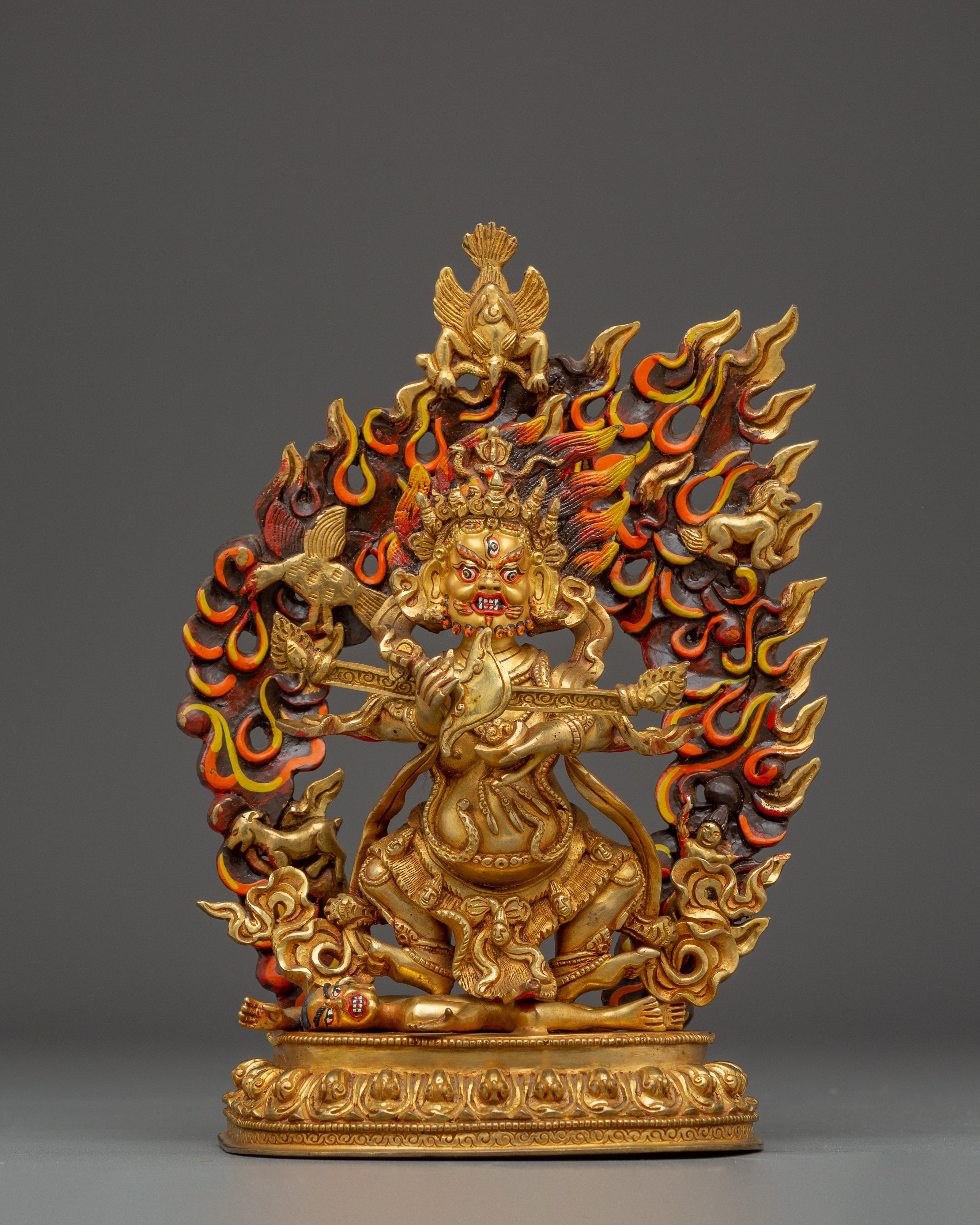Sacred Statue of Sakya Mahakala | Tibetan Buddhist Dharma Protector