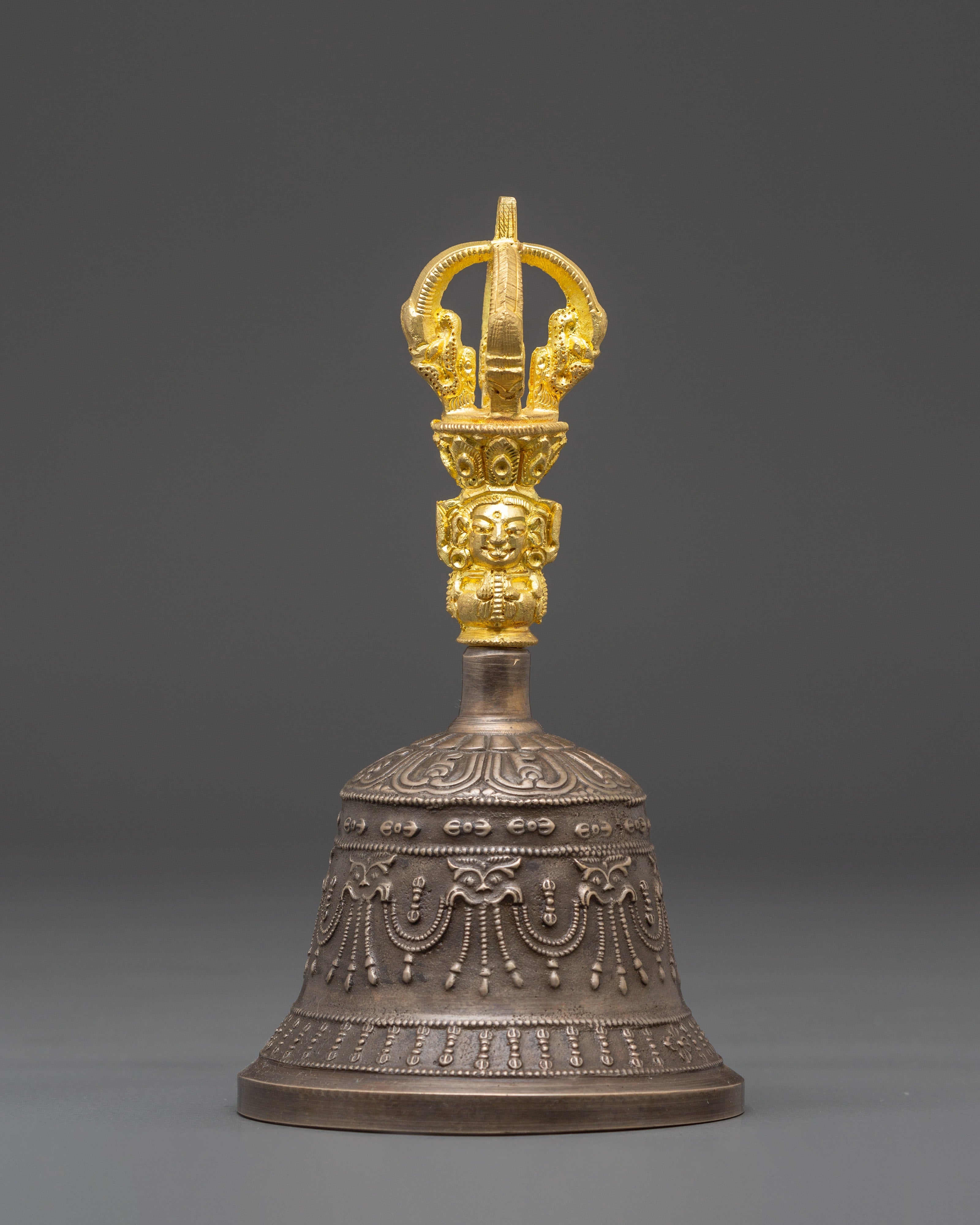 Handcrafted Bell and Vajra for Ritual Use | Tibetan Buddhist Spiritual Tools