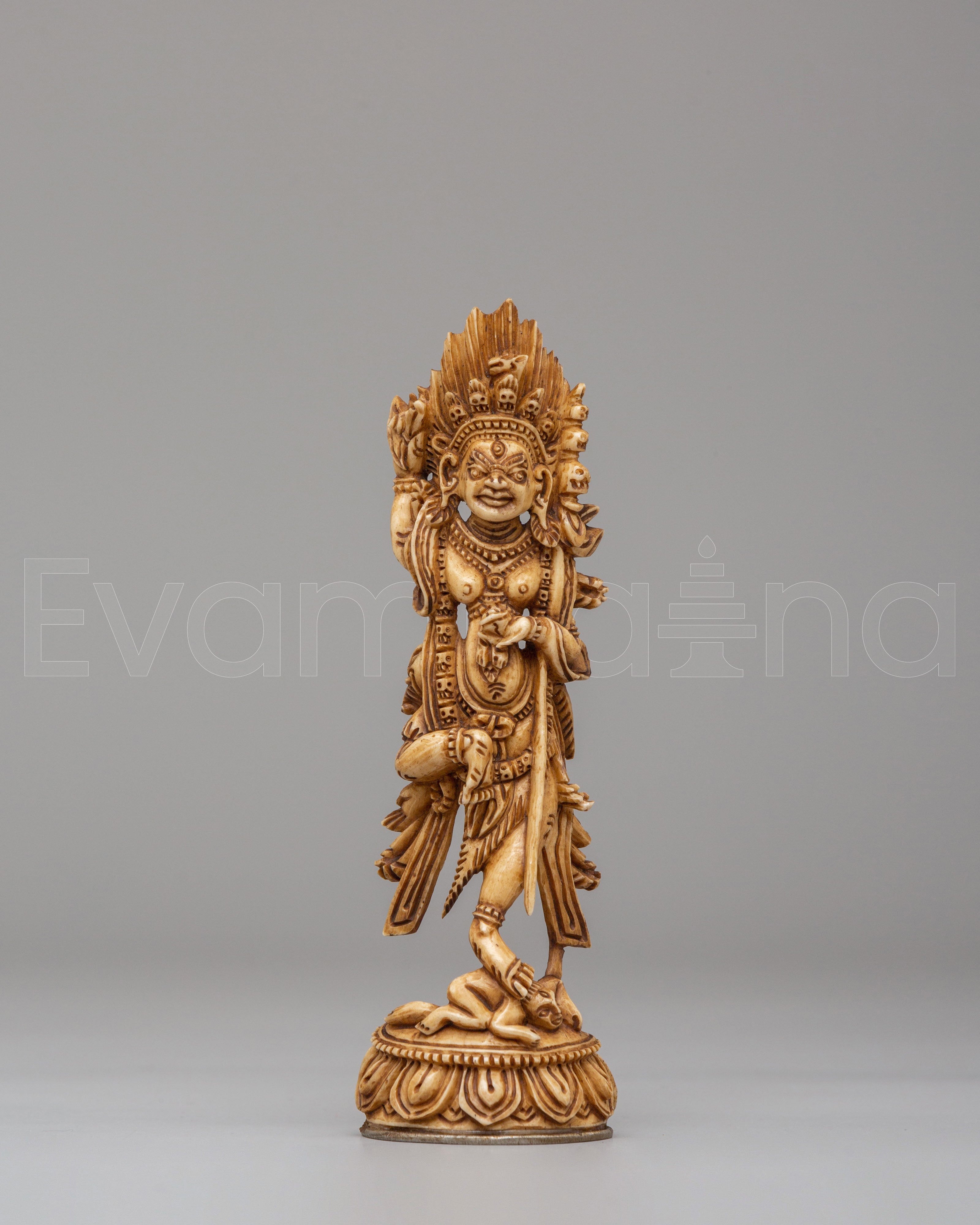 Sacred Dorje Phagmo Bone Sculpture