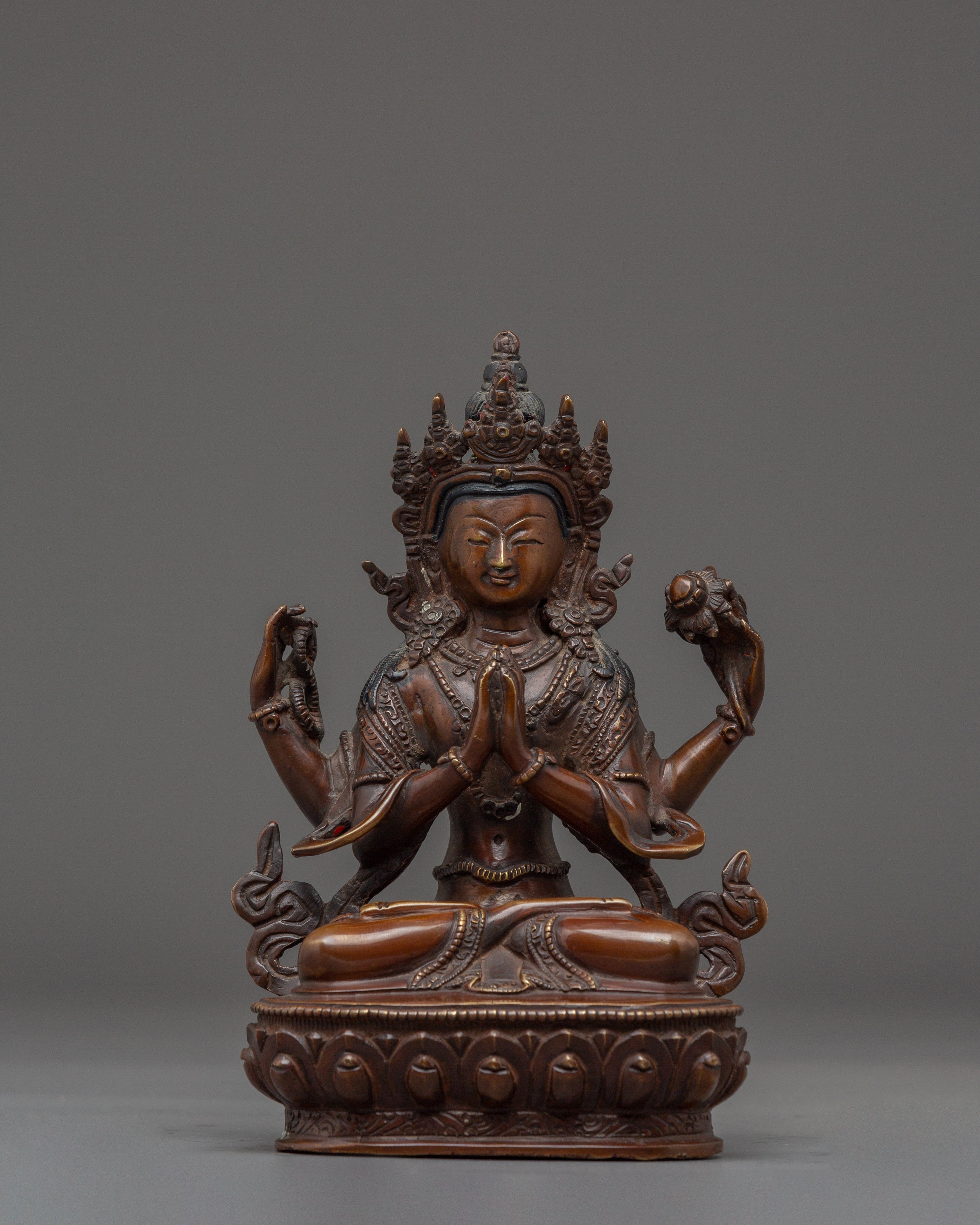 Himalayan Four-Armed Chenrezig Statue