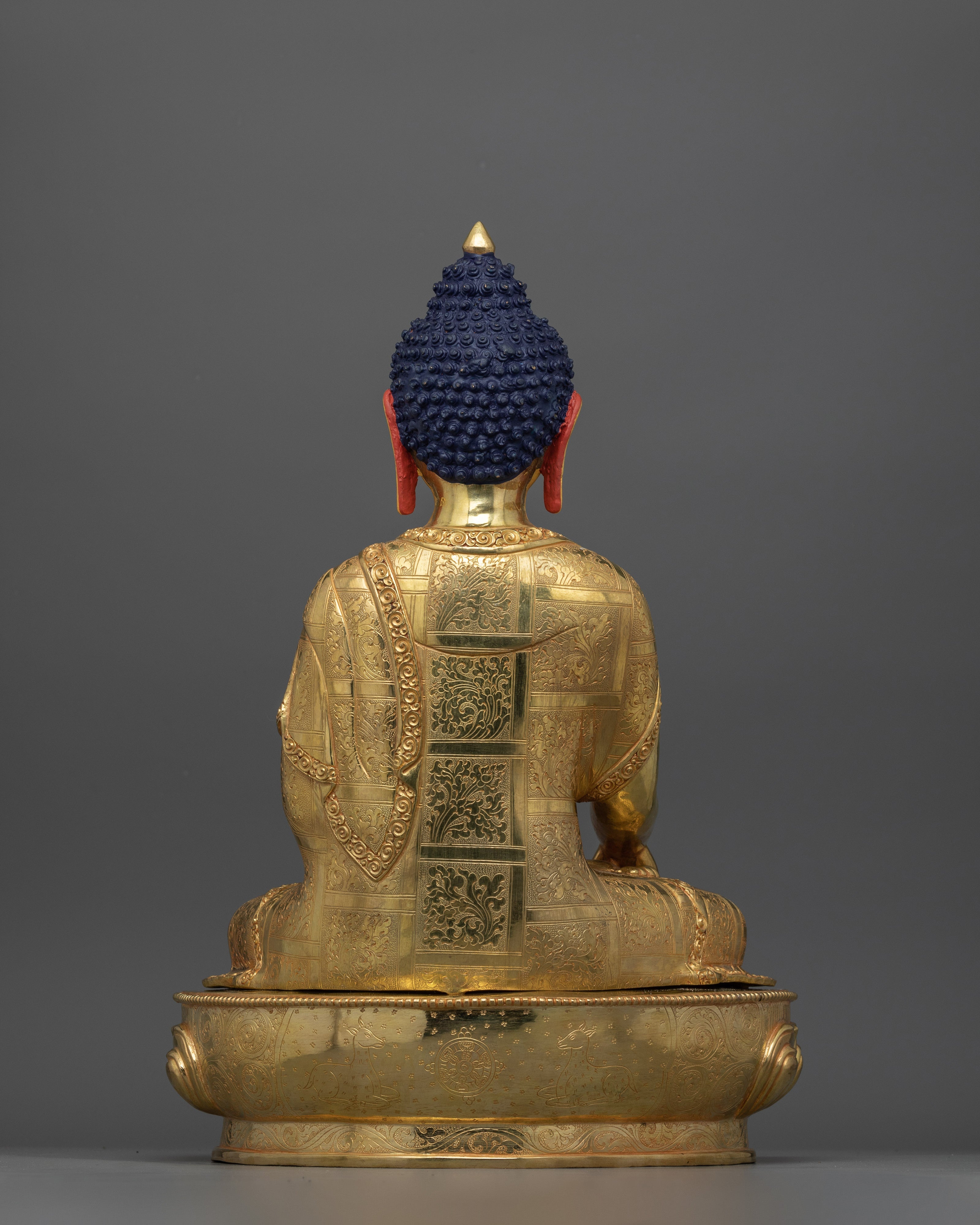 Historical Buddhist Shakyamuni Buddha Statue | 24K Gold Spiritual Tranquility Figurine