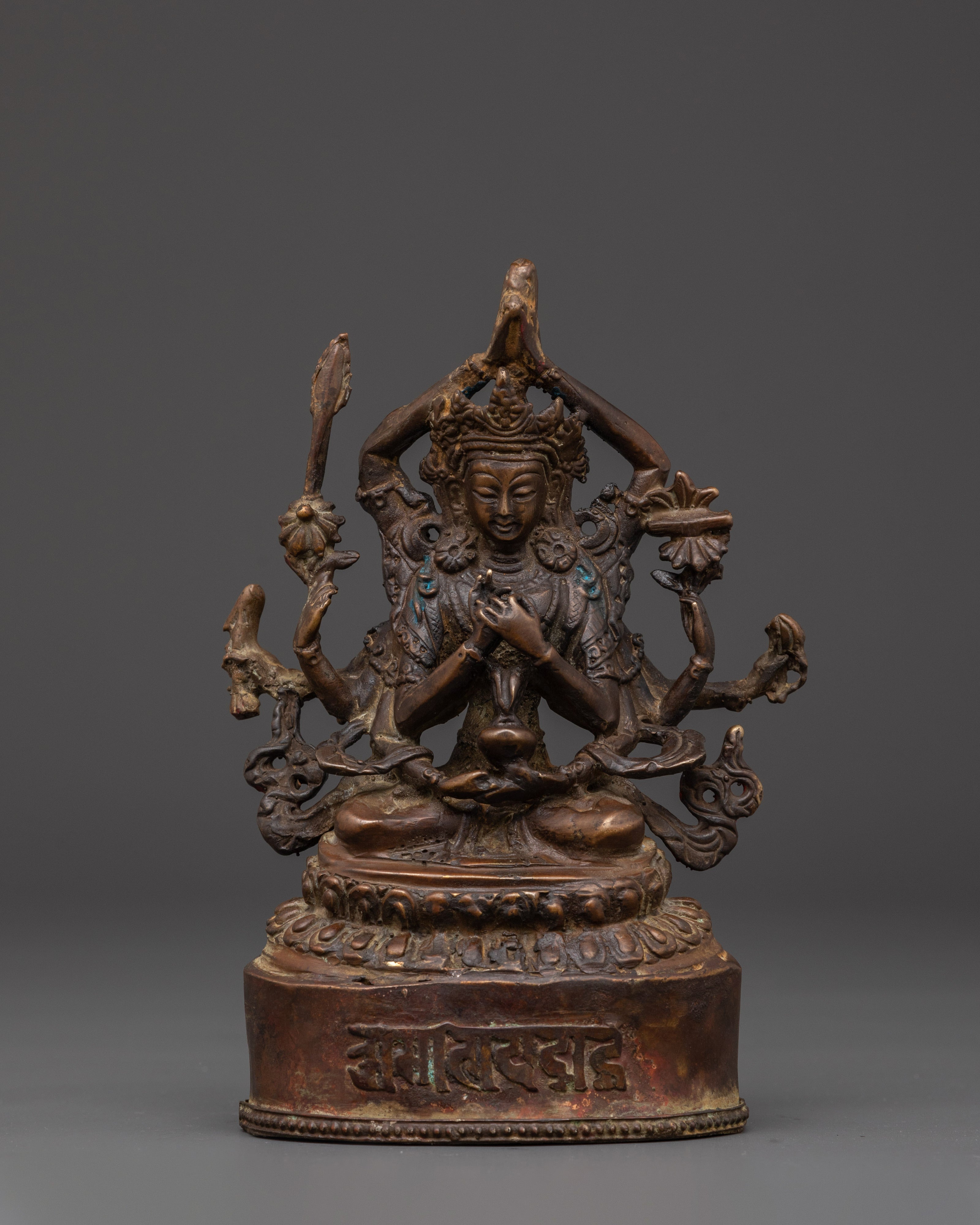 Copper Namasangiti Manjushri Statue