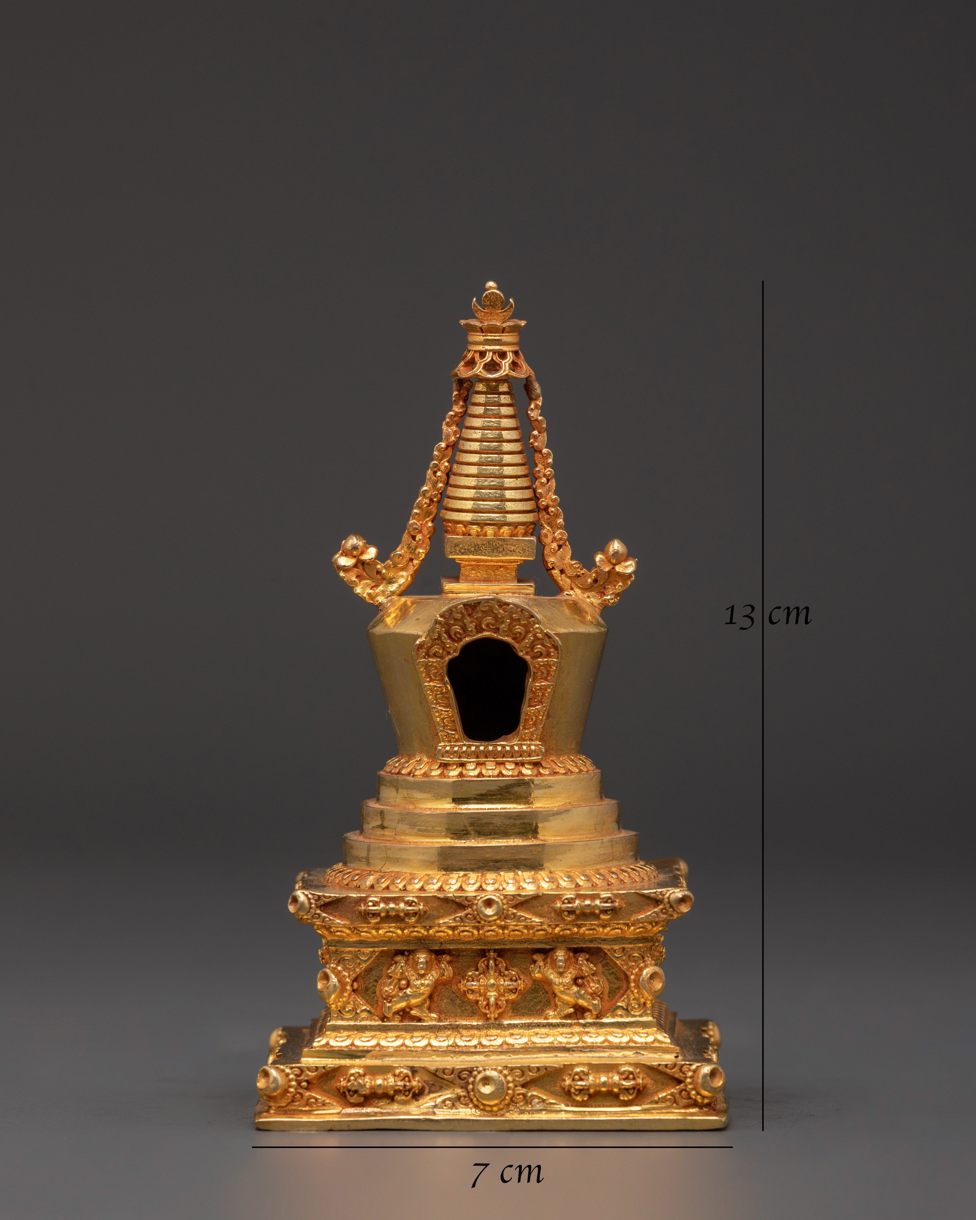 Tibetan Stupa Set | Sacred Buddhist Decor