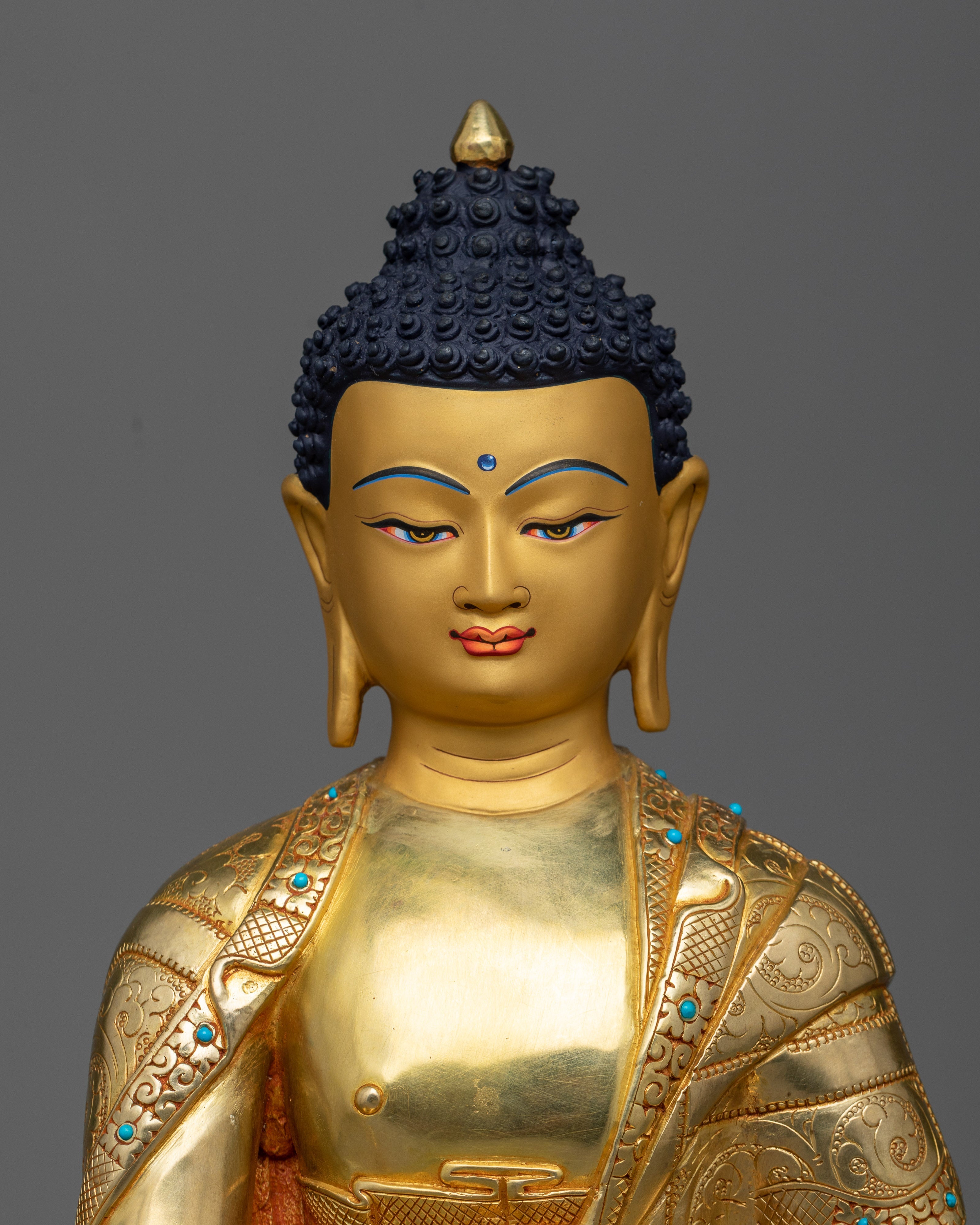 medicine-buddha-gilt sculpture