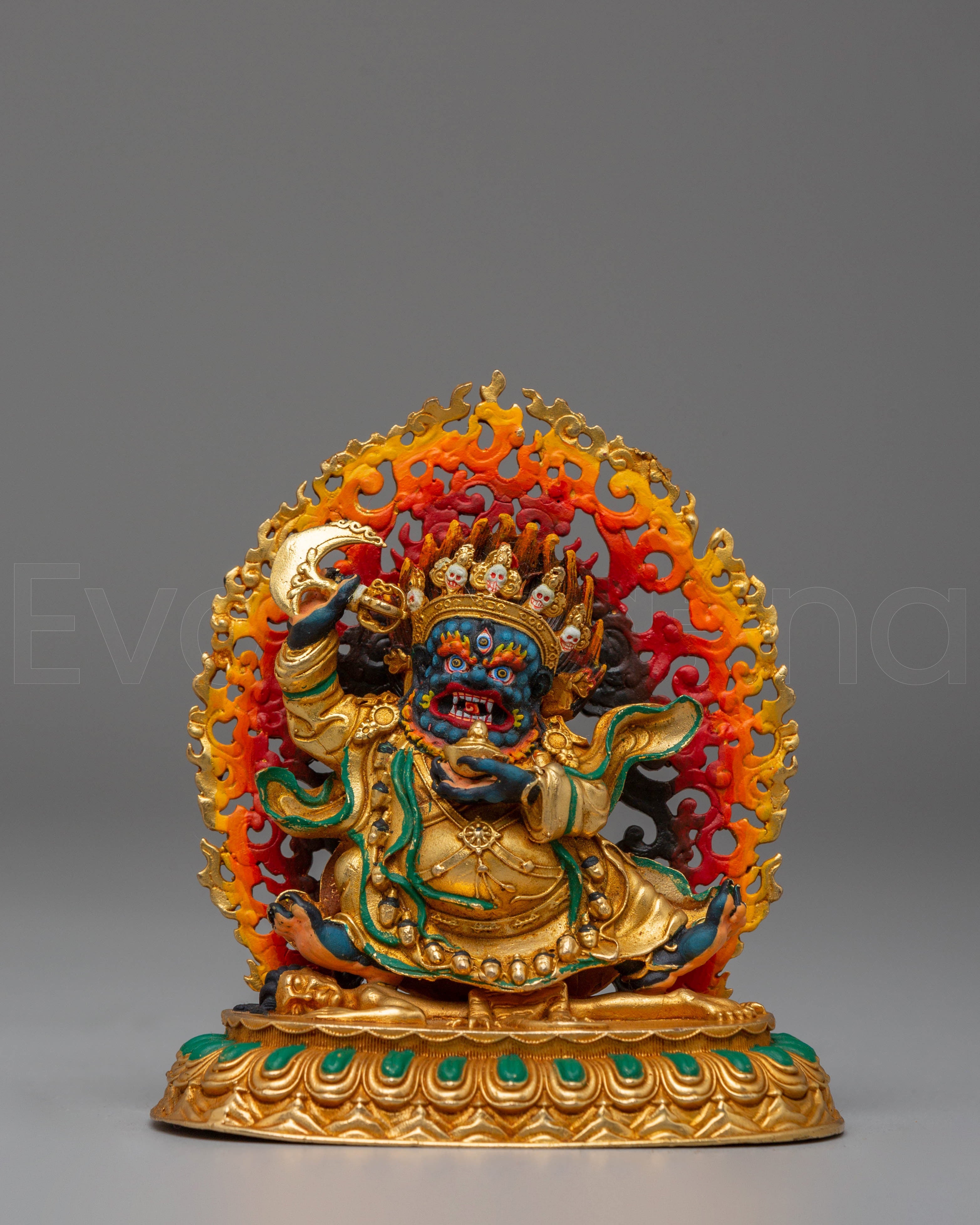 Handcrafted Mahakala Bernagchen Sculpture