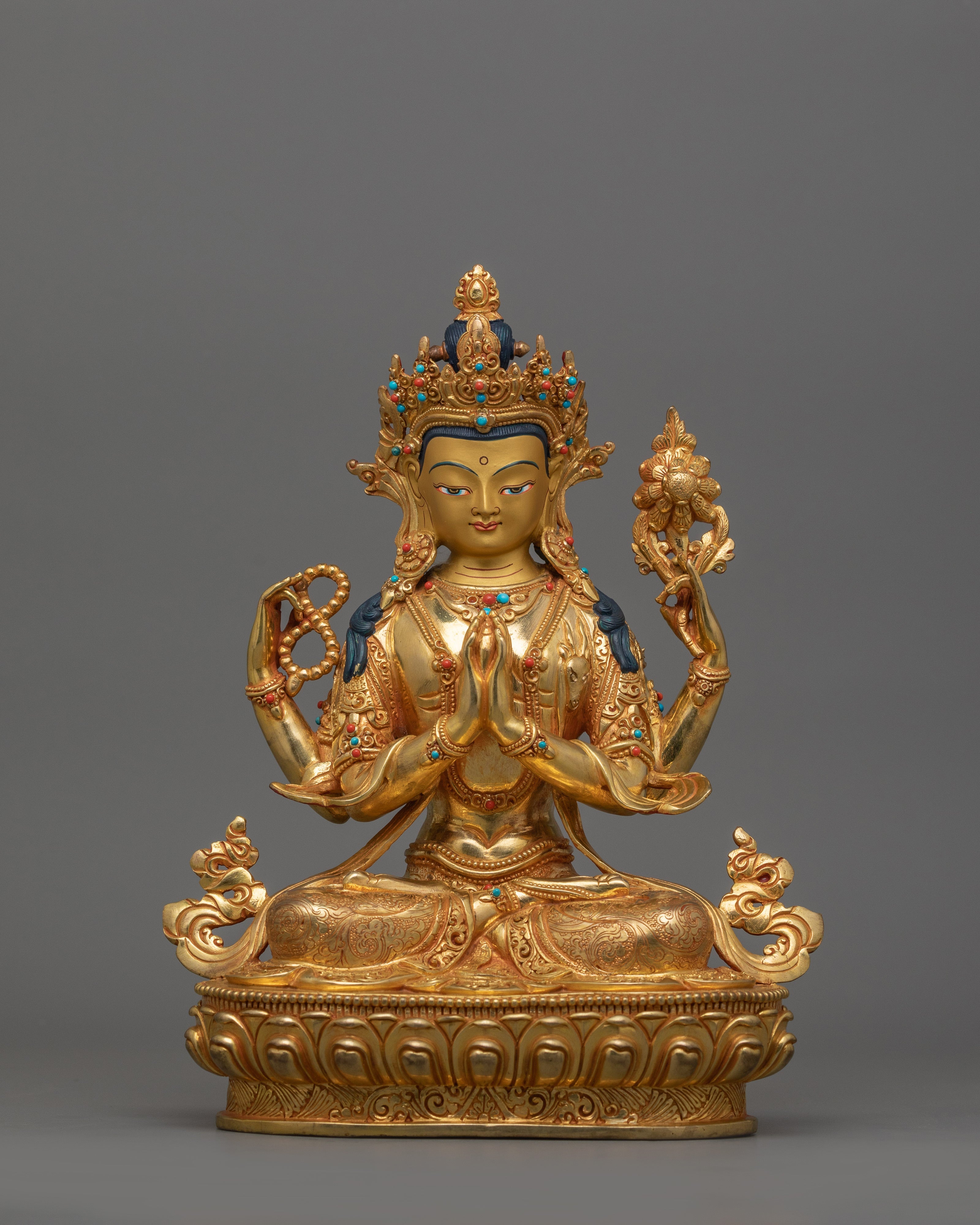 Gorgeous Four armed Chenrezig
